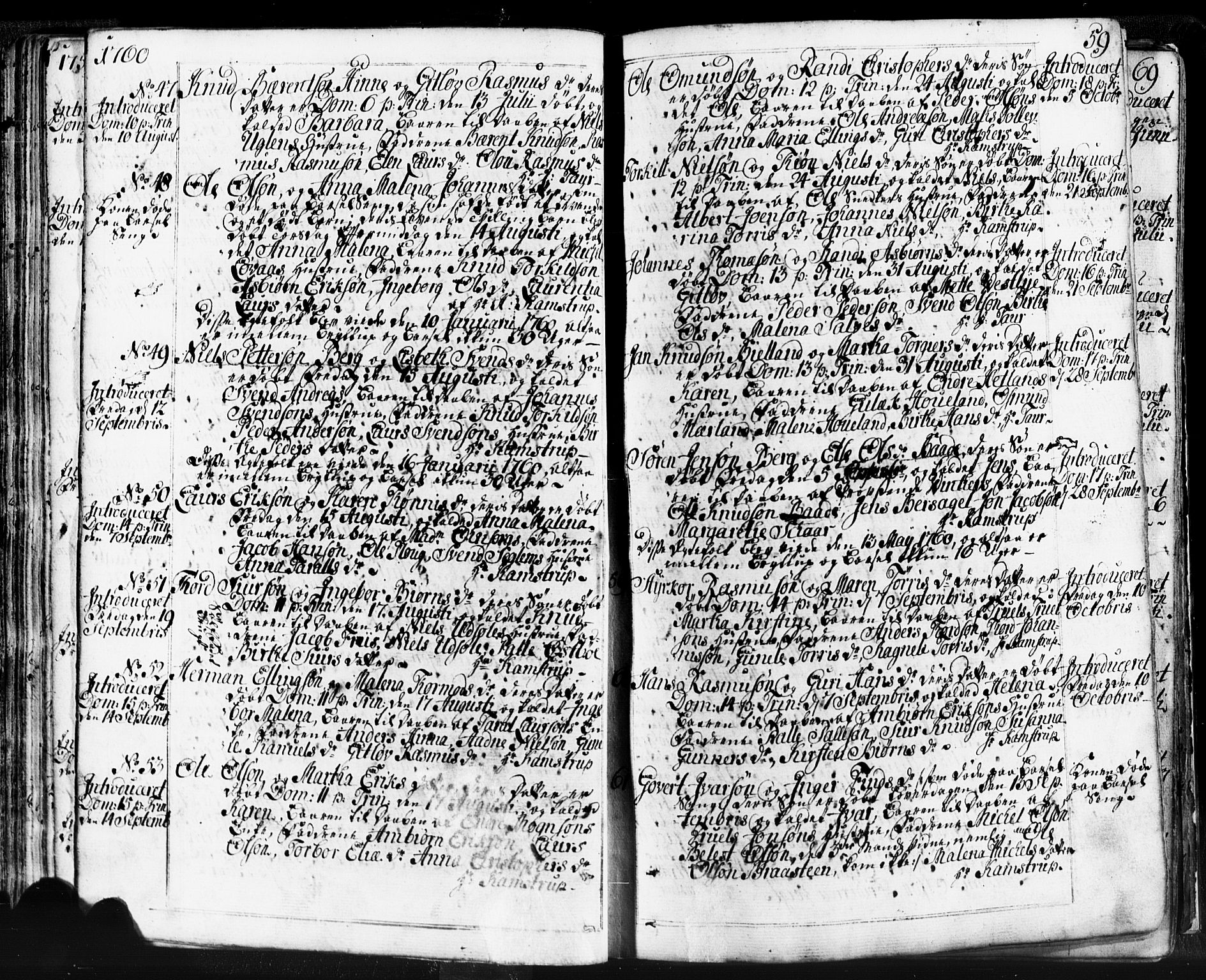 Domkirken sokneprestkontor, SAST/A-101812/001/30/30BB/L0004: Parish register (copy) no. B 4, 1752-1790, p. 59