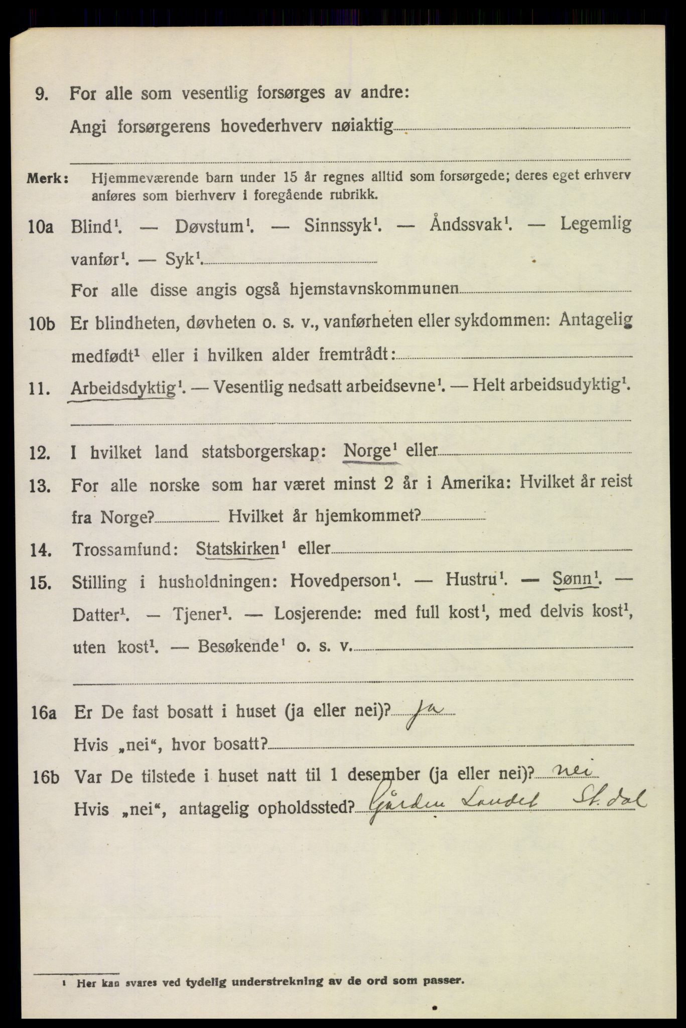 SAH, 1920 census for Stor-Elvdal, 1920, p. 5001