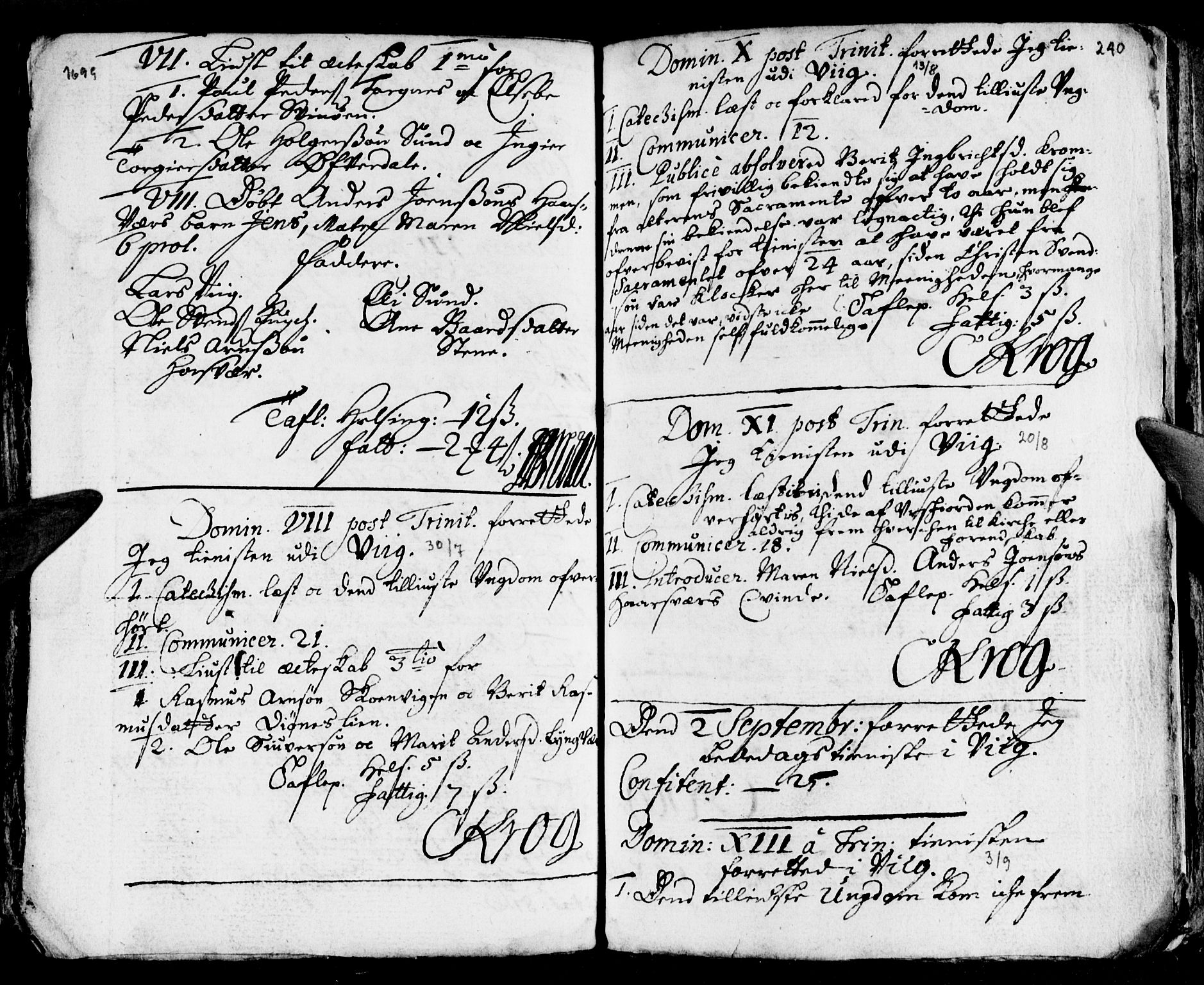 Ministerialprotokoller, klokkerbøker og fødselsregistre - Nordland, SAT/A-1459/812/L0172: Parish register (official) no. 812A01, 1677-1718, p. 240