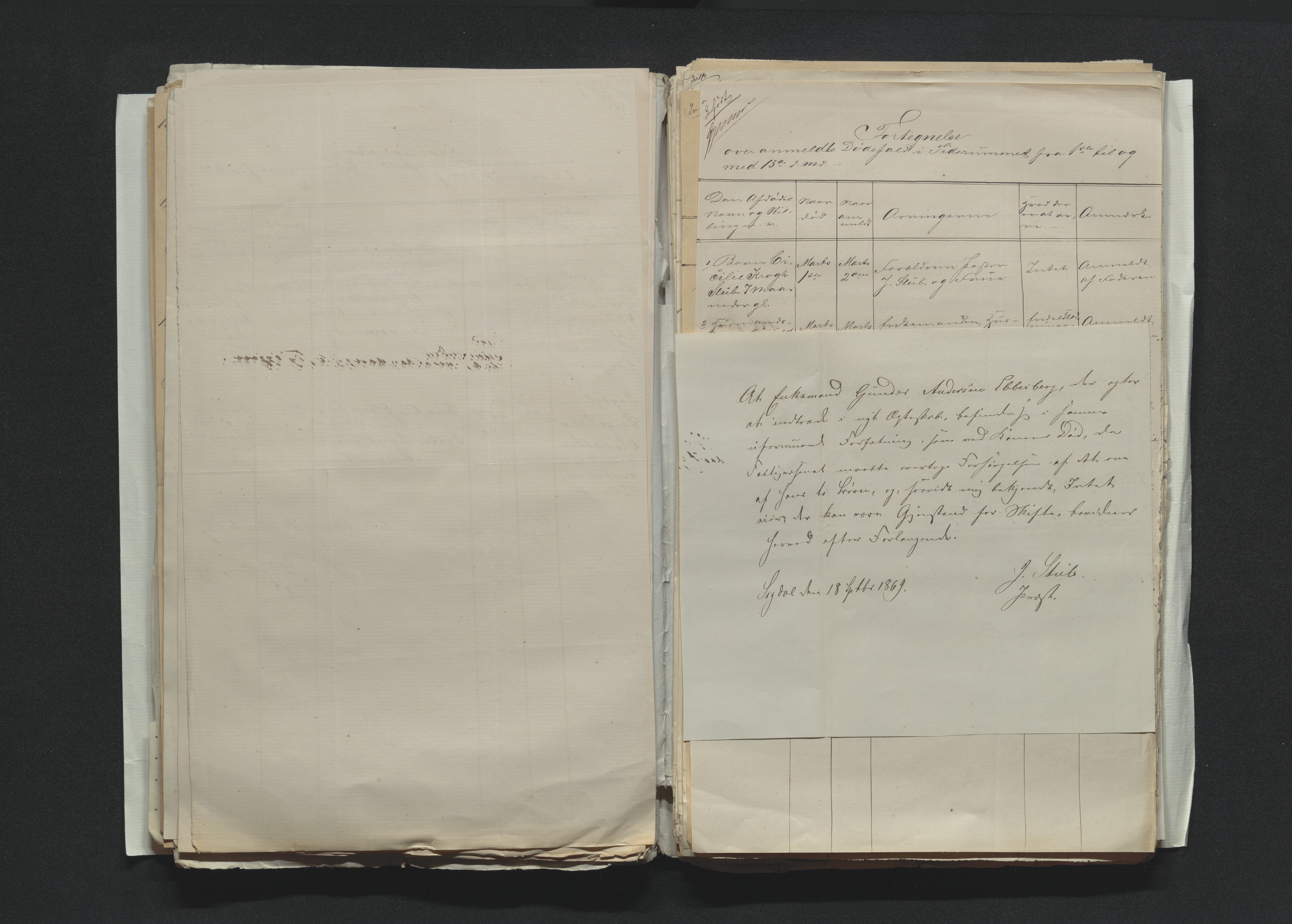 Eiker, Modum og Sigdal sorenskriveri, AV/SAKO-A-123/H/Ha/Hab/L0012: Dødsfallsmeldinger, 1866-1869, p. 261