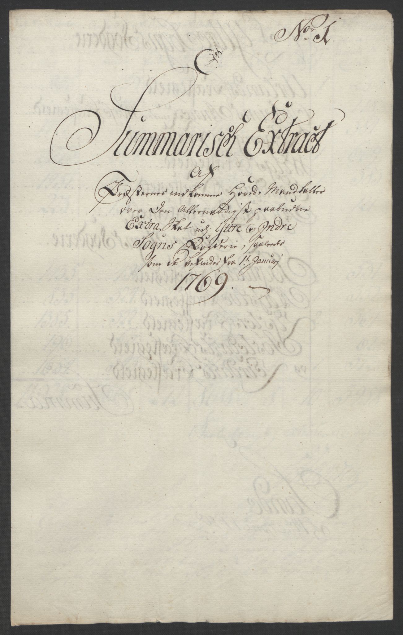 Rentekammeret inntil 1814, Realistisk ordnet avdeling, AV/RA-EA-4070/Ol/L0018: [Gg 10]: Ekstraskatten, 23.09.1762. Sogn, 1762-1772, p. 233