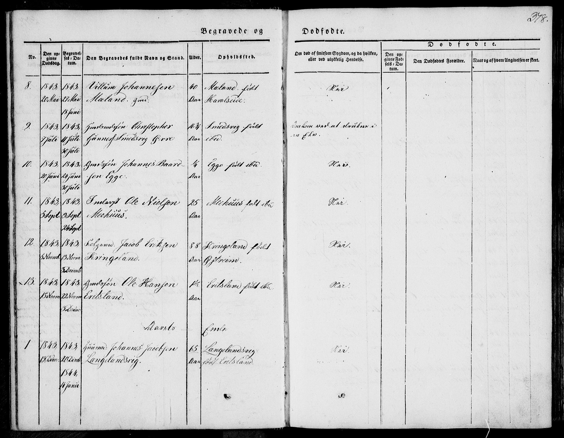 Skjold sokneprestkontor, SAST/A-101847/H/Ha/Haa/L0006: Parish register (official) no. A 6.2, 1835-1858, p. 378