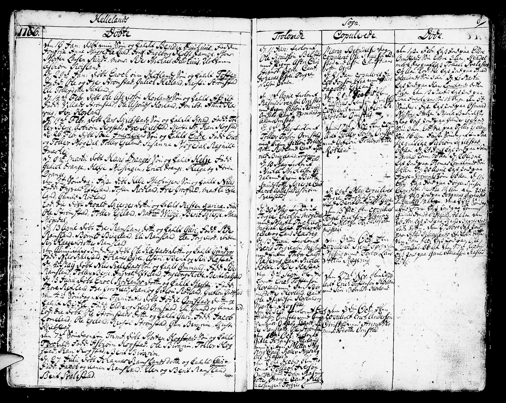 Helleland sokneprestkontor, AV/SAST-A-101810: Parish register (official) no. A 2 /1, 1762-1791, p. 8