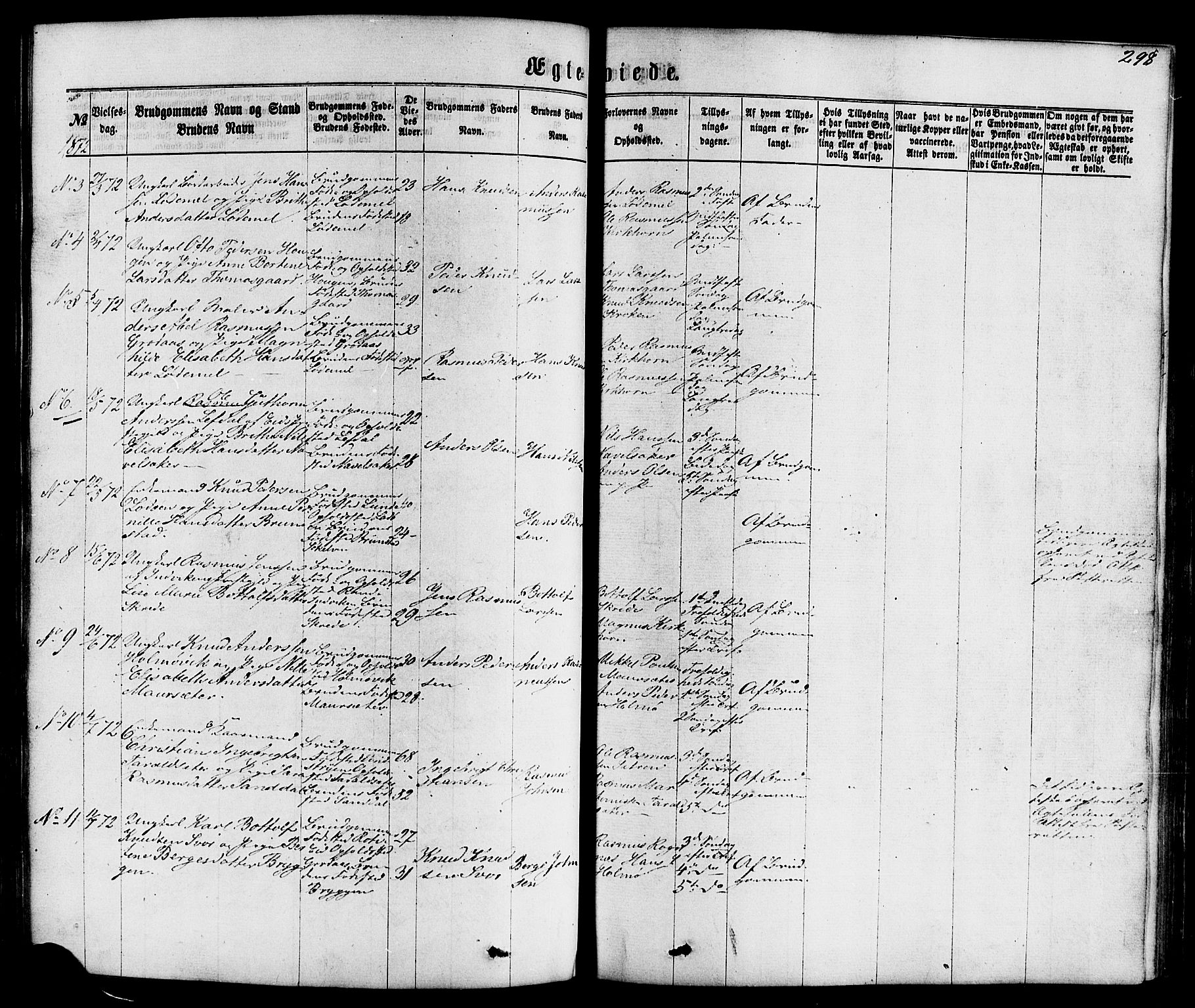 Hornindal sokneprestembete, AV/SAB-A-82401/H/Haa/Haaa/L0002: Parish register (official) no. A 2, 1867-1884, p. 298