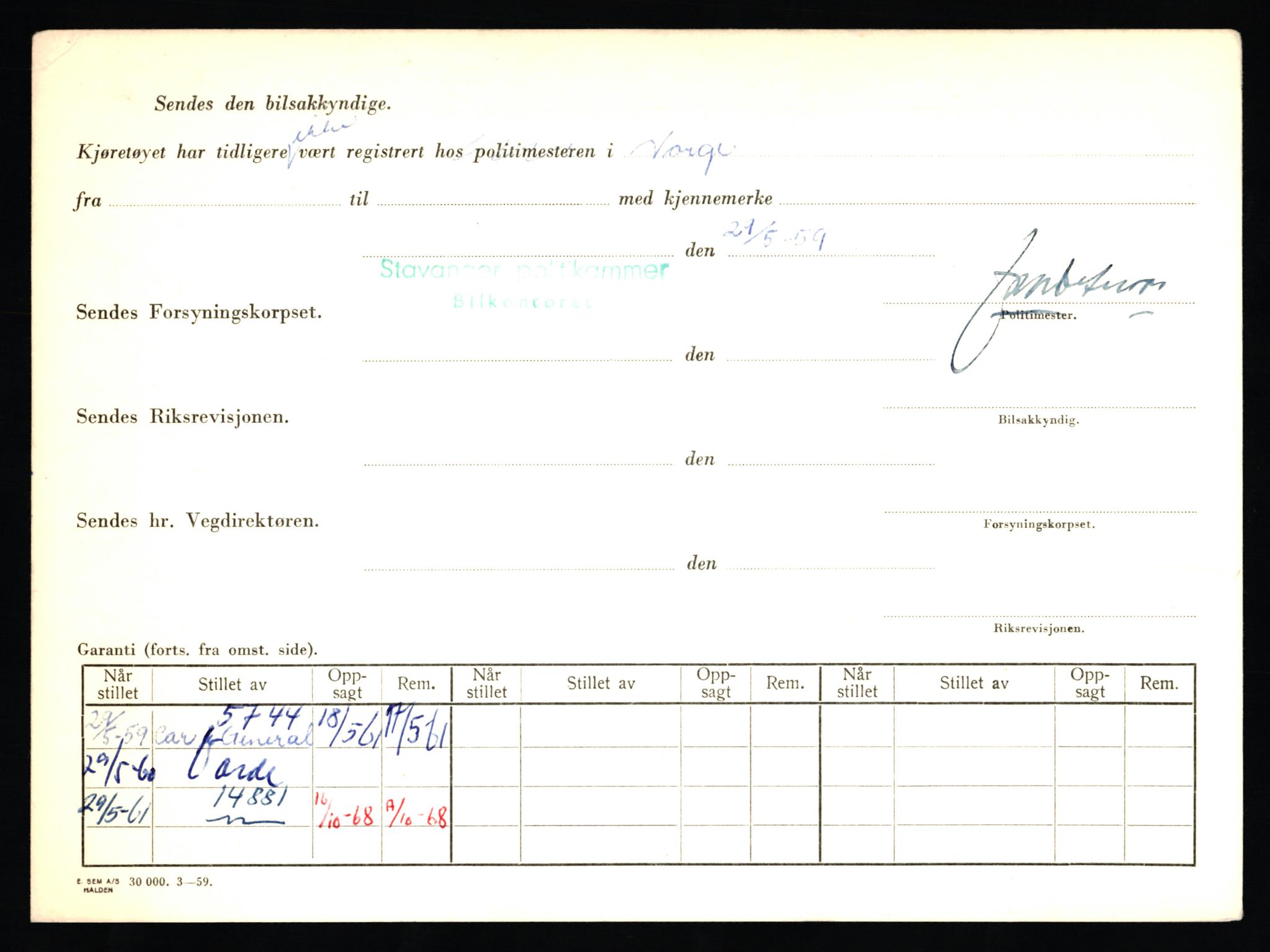 Stavanger trafikkstasjon, AV/SAST-A-101942/0/F/L0014: L-5080 - L-5499, 1930-1971, p. 738