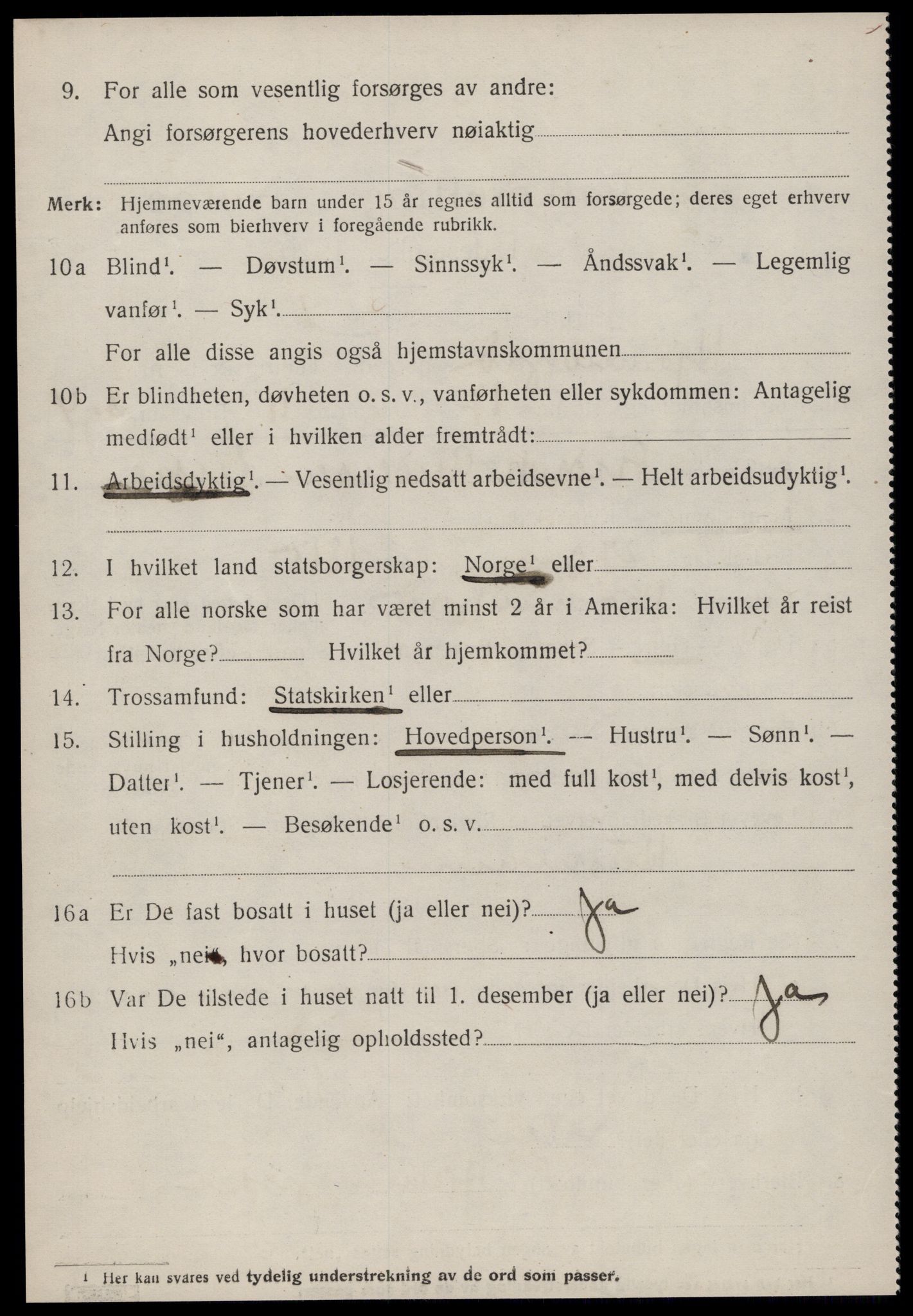 SAT, 1920 census for Hjørundfjord, 1920, p. 998