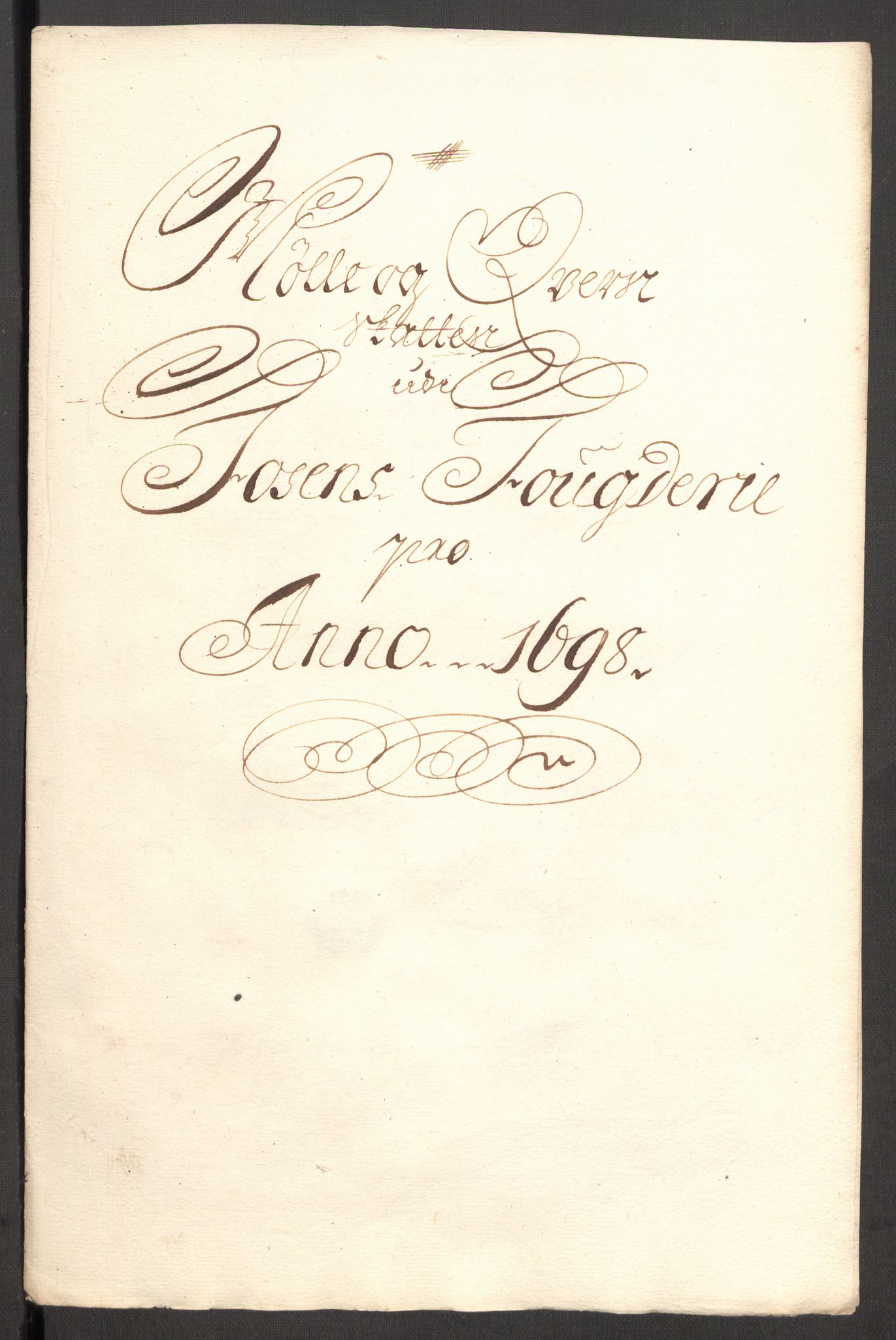 Rentekammeret inntil 1814, Reviderte regnskaper, Fogderegnskap, RA/EA-4092/R57/L3853: Fogderegnskap Fosen, 1698-1699, p. 157