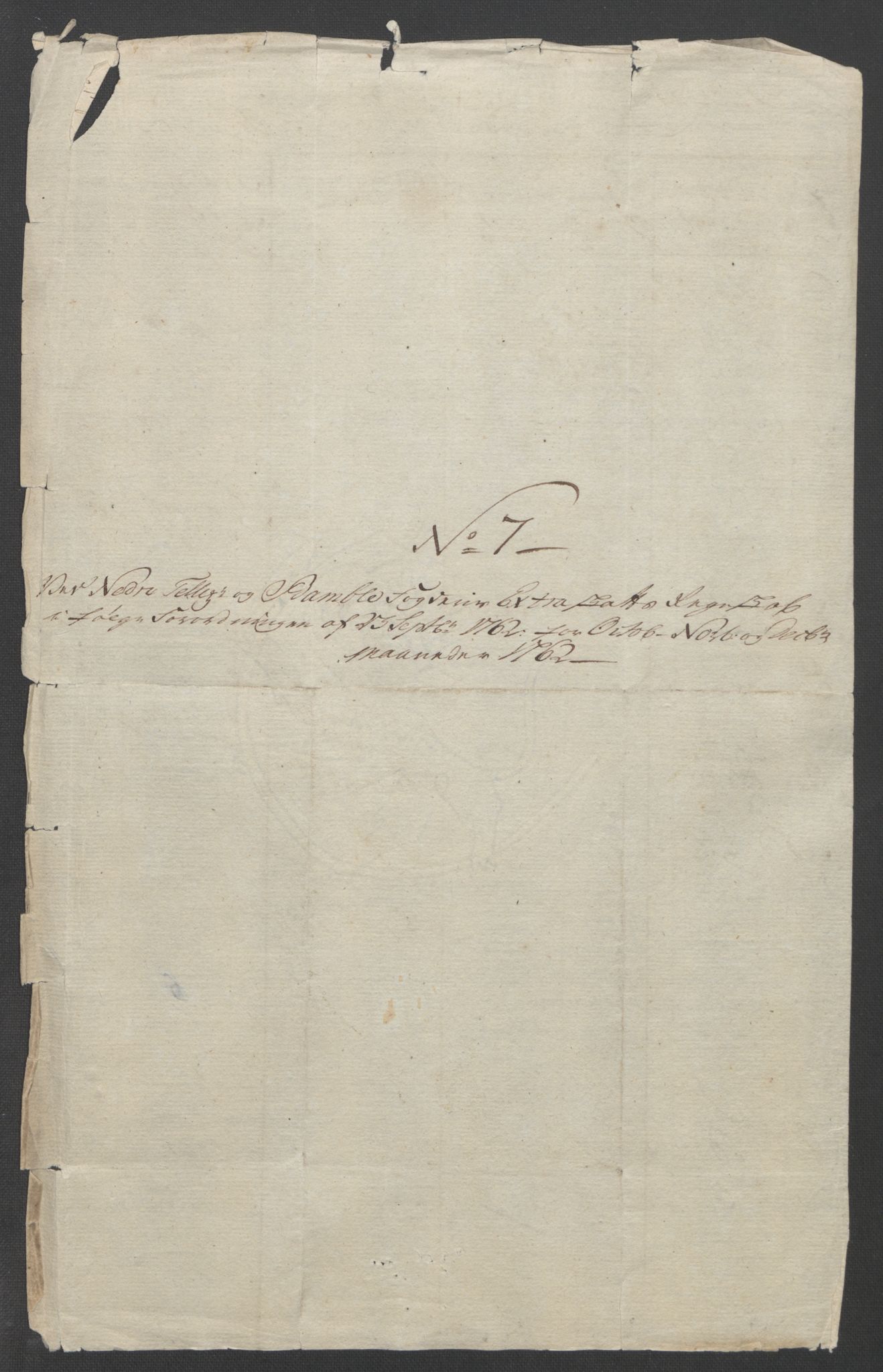 Rentekammeret inntil 1814, Reviderte regnskaper, Fogderegnskap, RA/EA-4092/R37/L2239: Ekstraskatten Nedre Telemark og Bamble, 1762-1763, p. 80