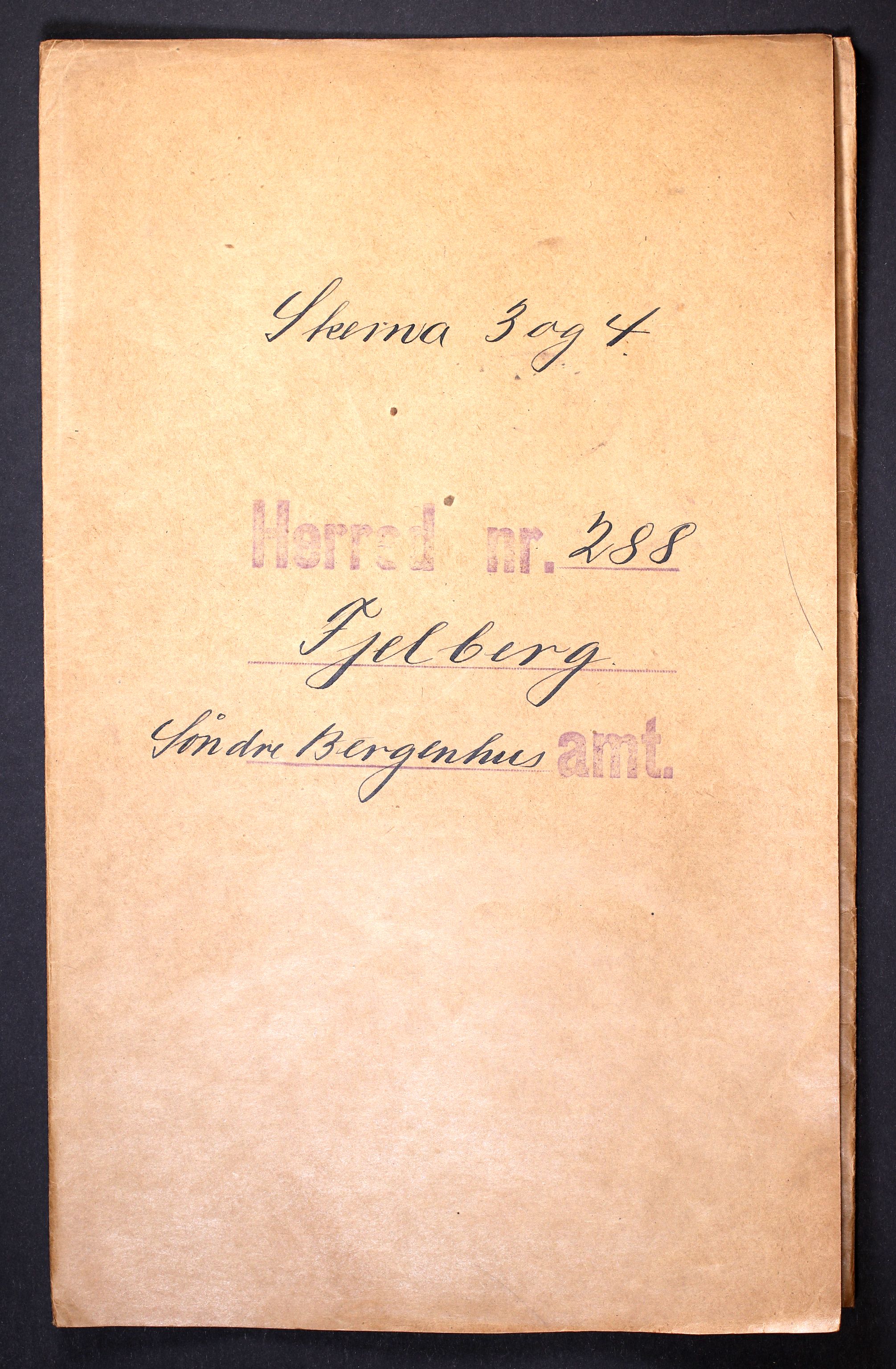 RA, 1910 census for Fjelberg, 1910, p. 1