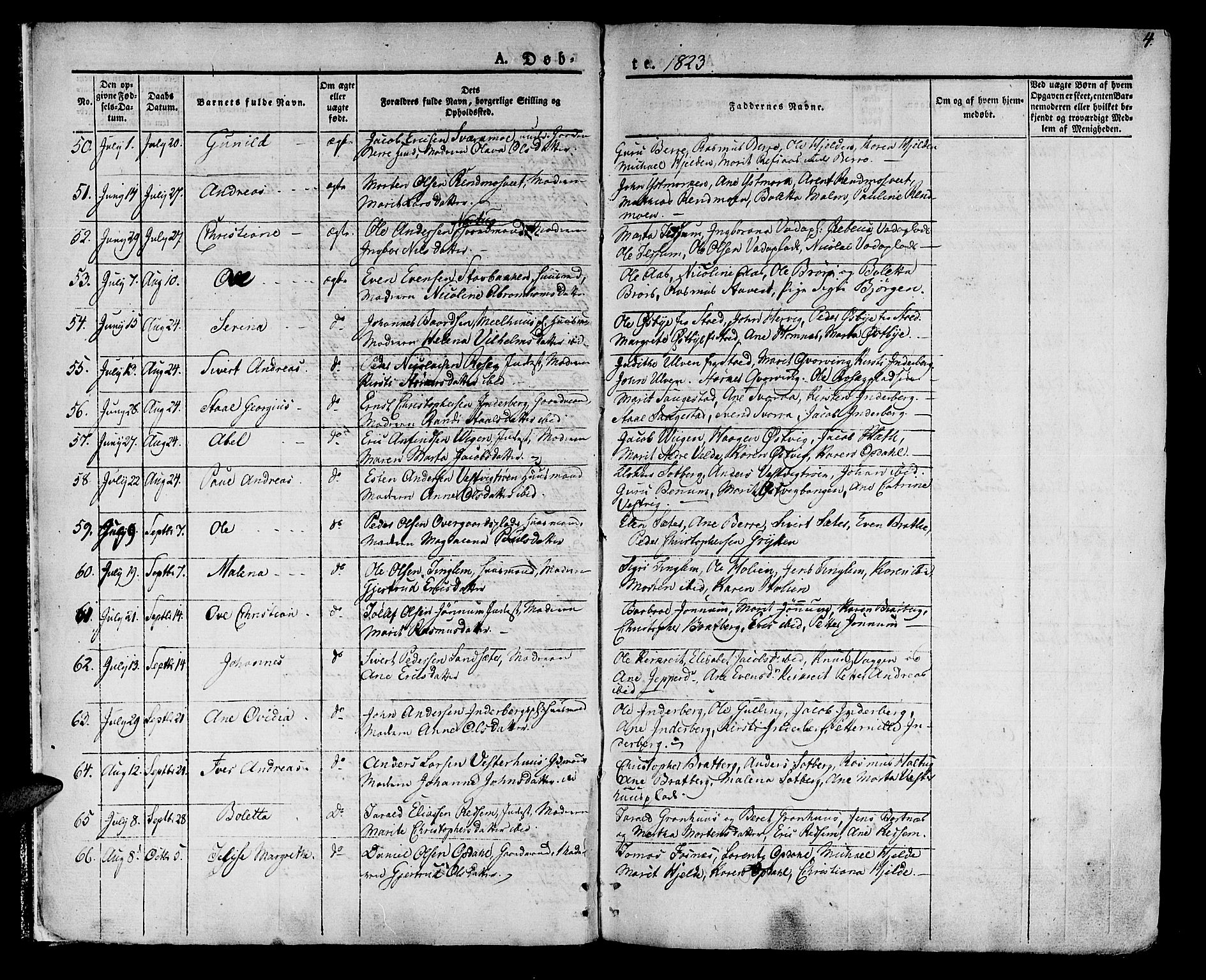 Ministerialprotokoller, klokkerbøker og fødselsregistre - Nord-Trøndelag, SAT/A-1458/741/L0390: Parish register (official) no. 741A04, 1822-1836, p. 4