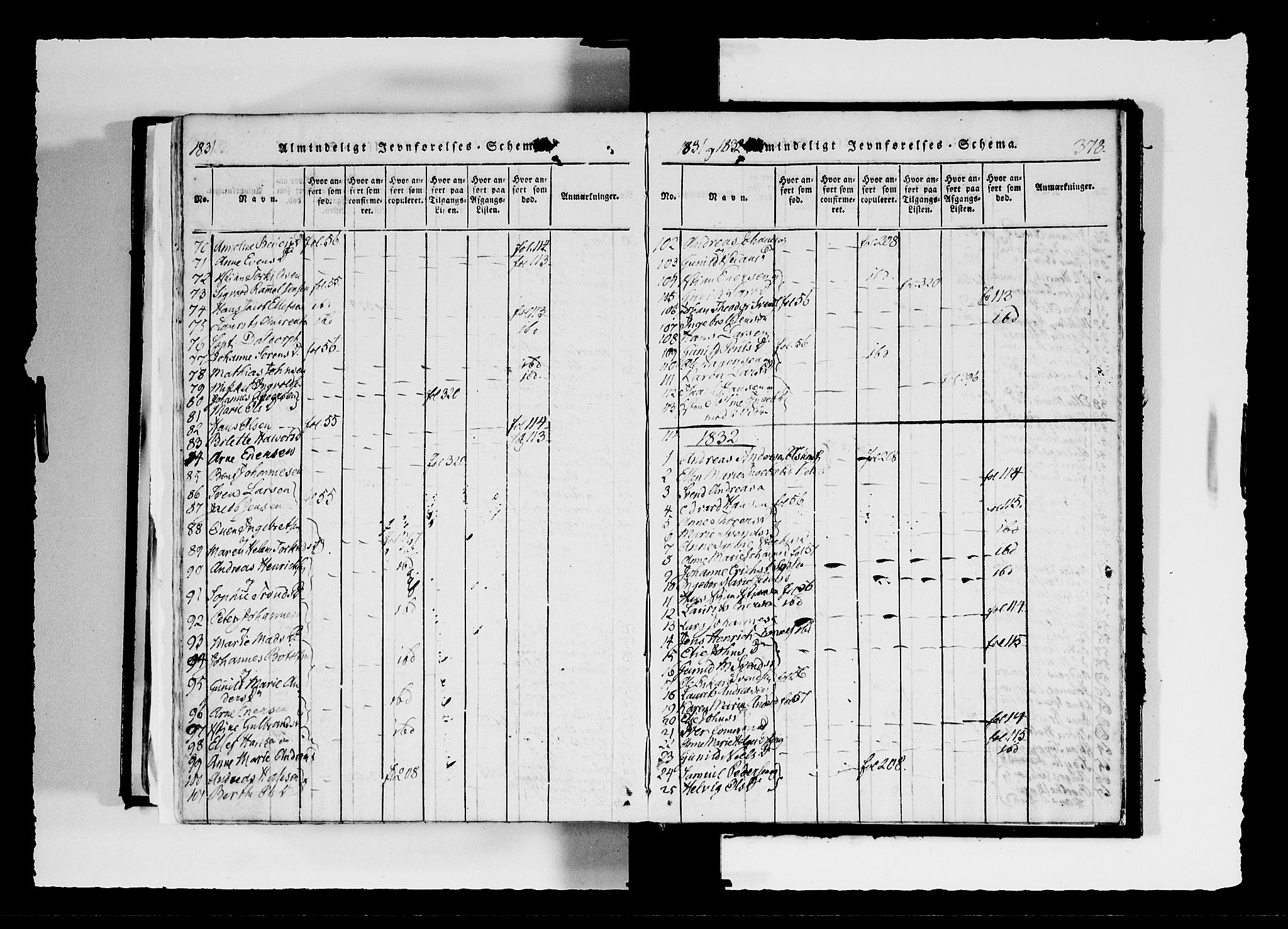 Hobøl prestekontor Kirkebøker, AV/SAO-A-2002/F/Fa/L0002: Parish register (official) no. I 2, 1814-1841, p. 378