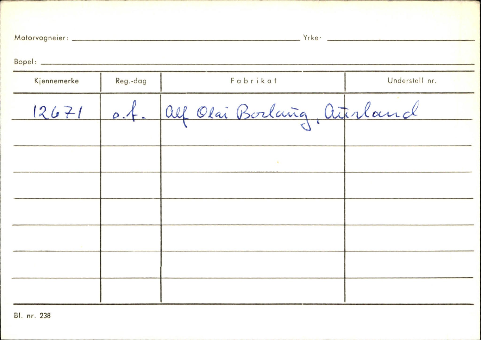 Statens vegvesen, Sogn og Fjordane vegkontor, AV/SAB-A-5301/4/F/L0125: Eigarregister Sogndal V-Å. Aurland A-Å. Fjaler A-N, 1945-1975, p. 126