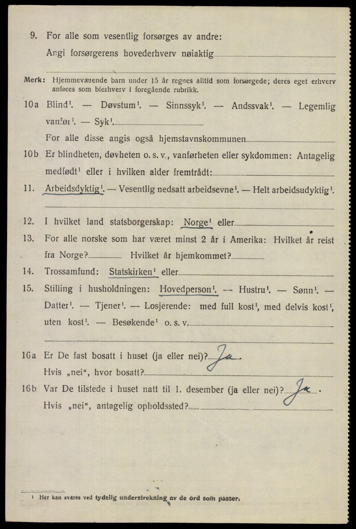 SAO, 1920 census for Gjerdrum, 1920, p. 2377