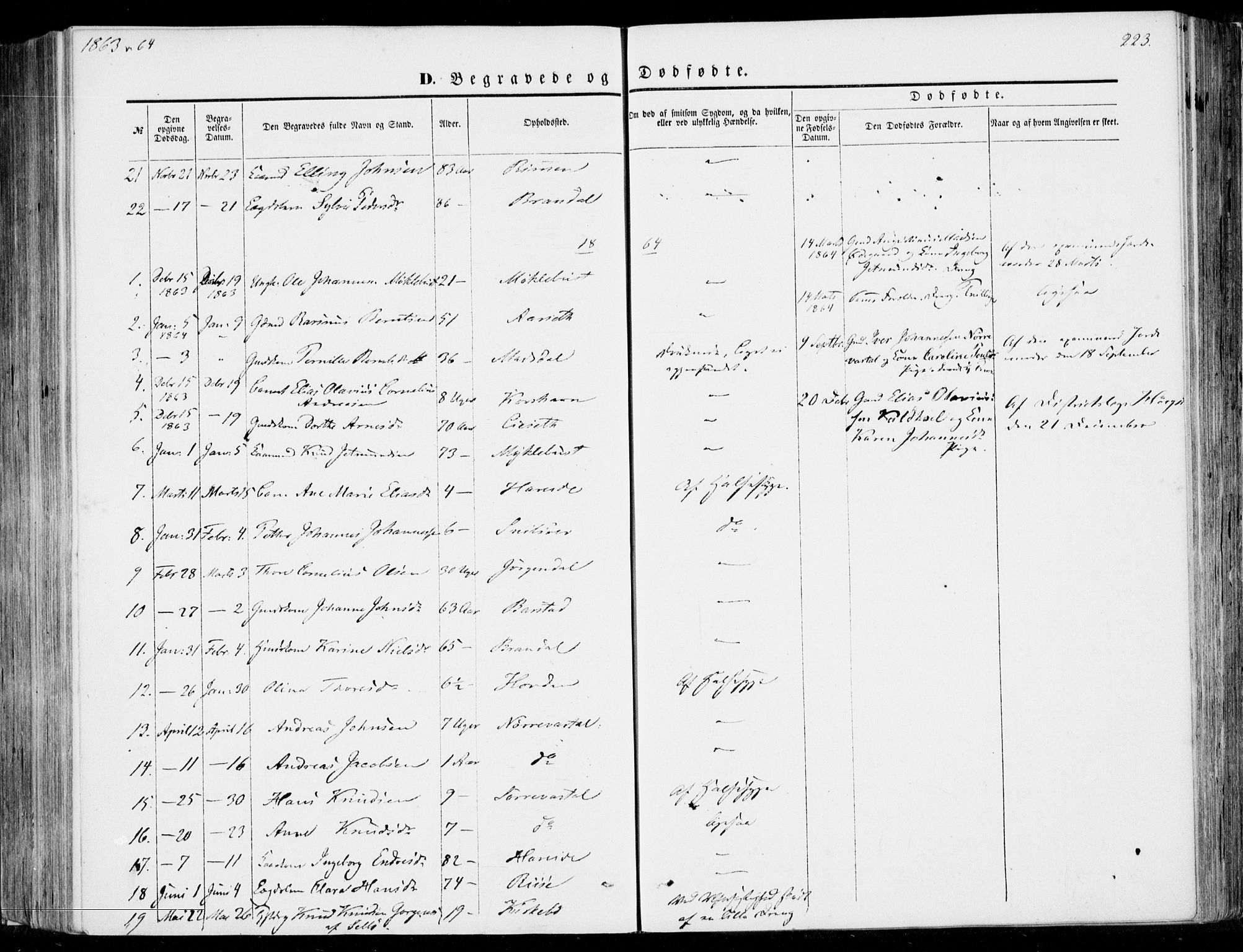 Ministerialprotokoller, klokkerbøker og fødselsregistre - Møre og Romsdal, AV/SAT-A-1454/510/L0121: Parish register (official) no. 510A01, 1848-1877, p. 223