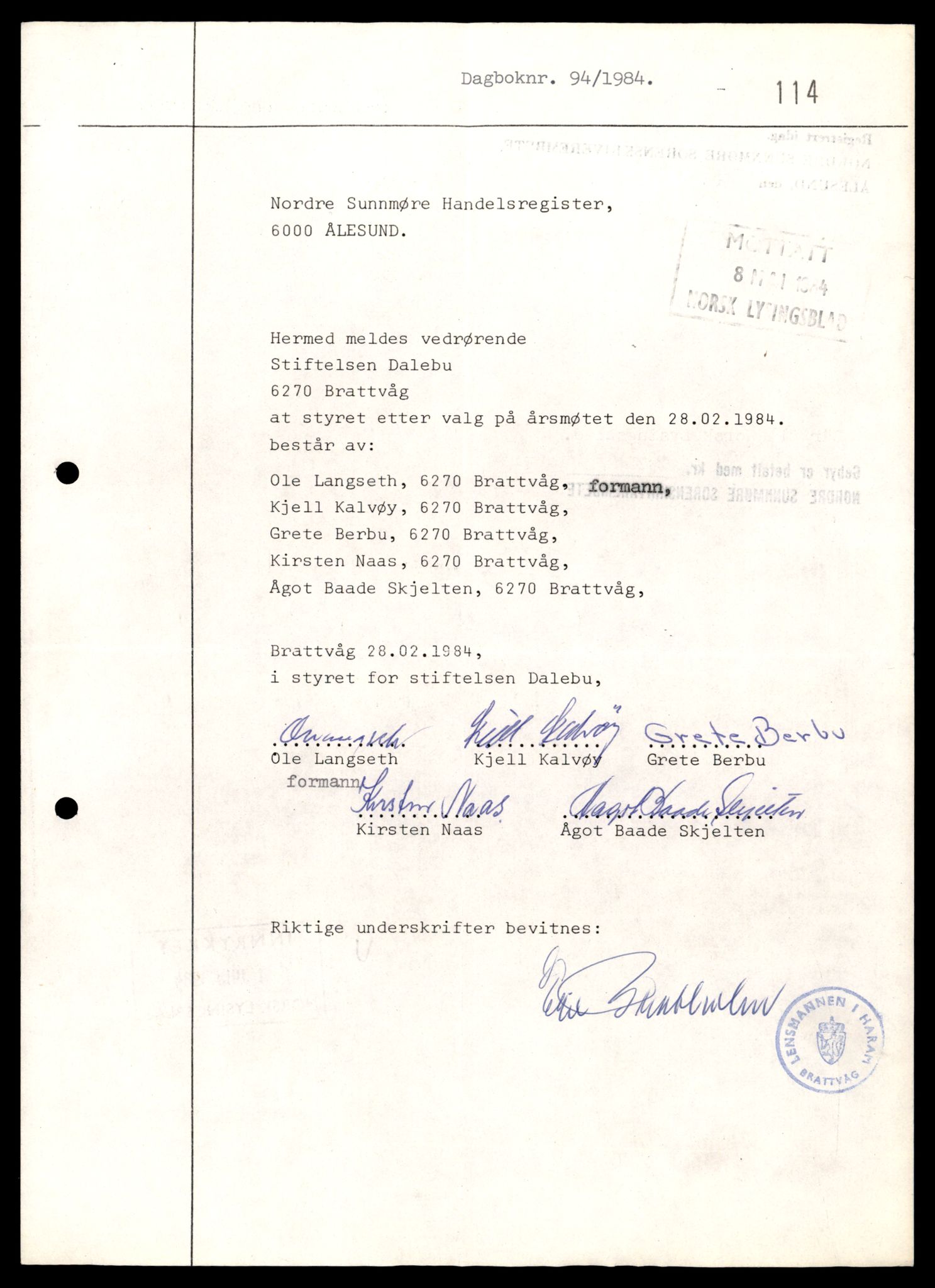 Nordre Sunnmøre sorenskriveri, AV/SAT-A-0006/2/J/Jd/Jde/L0048: Bilag. Aksjeselskap, Sti-Sto, 1944-1990, p. 3