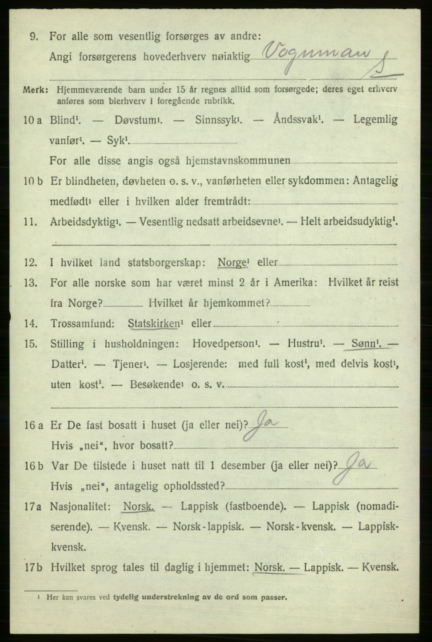 SATØ, 1920 census for Berlevåg, 1920, p. 932
