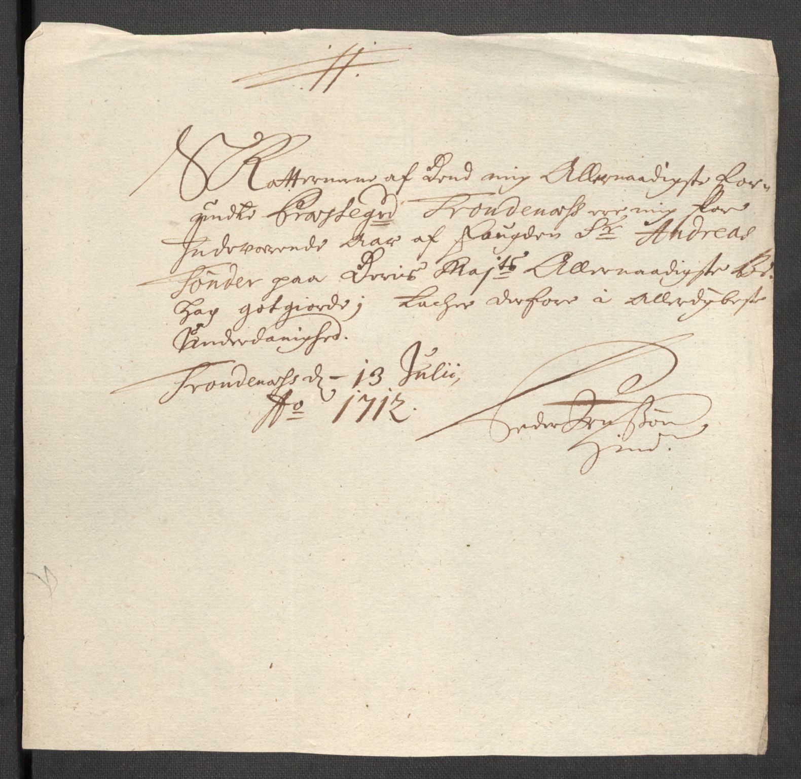 Rentekammeret inntil 1814, Reviderte regnskaper, Fogderegnskap, RA/EA-4092/R68/L4758: Fogderegnskap Senja og Troms, 1711-1712, p. 428