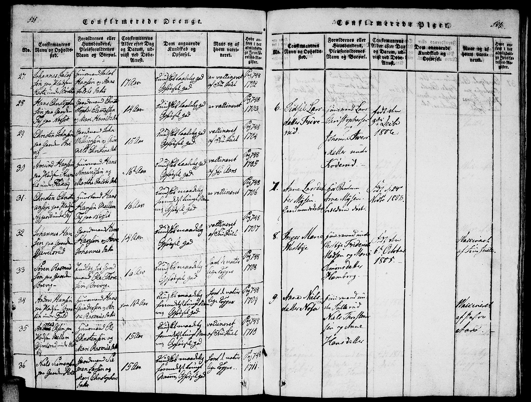 Enebakk prestekontor Kirkebøker, SAO/A-10171c/F/Fa/L0005: Parish register (official) no. I 5, 1790-1825, p. 525-526