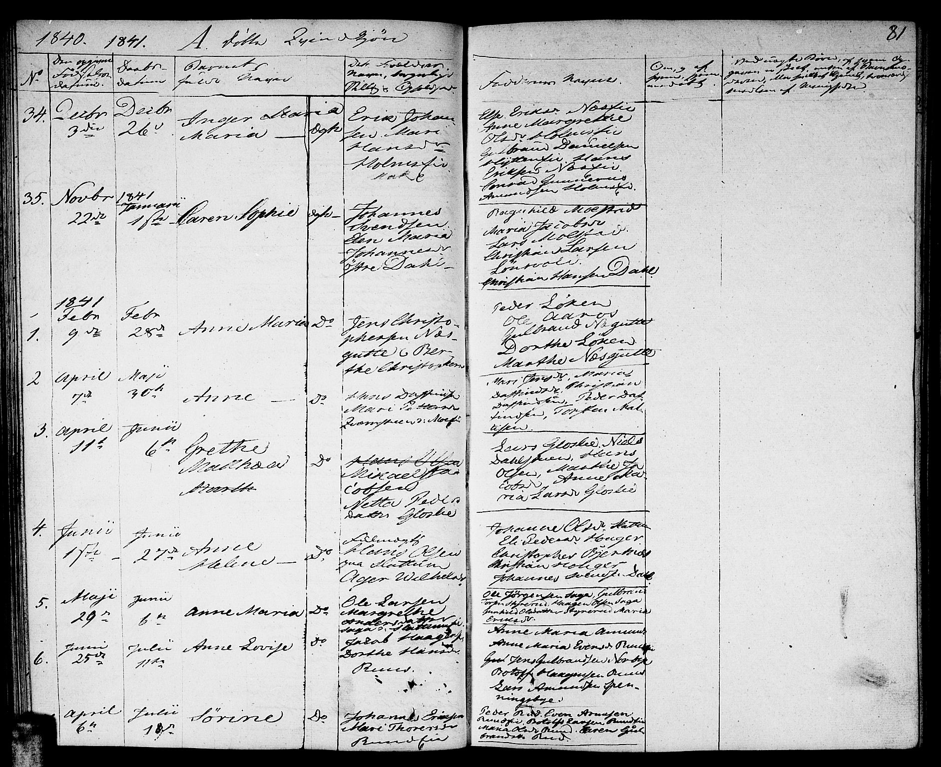 Nittedal prestekontor Kirkebøker, SAO/A-10365a/F/Fa/L0004: Parish register (official) no. I 4, 1836-1849, p. 81