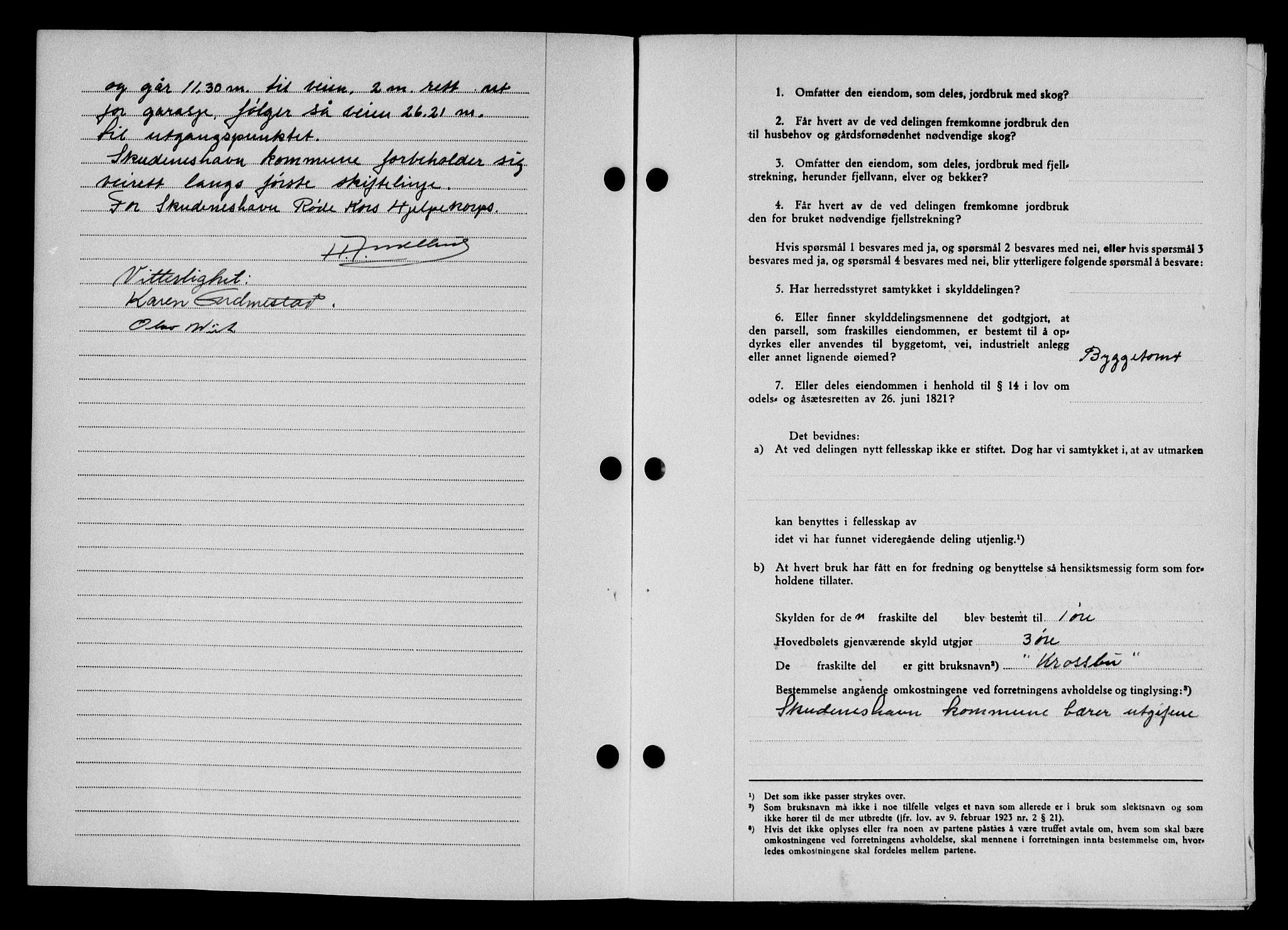 Karmsund sorenskriveri, SAST/A-100311/01/II/IIB/L0098: Mortgage book no. 78A, 1949-1950, Diary no: : 3622/1949