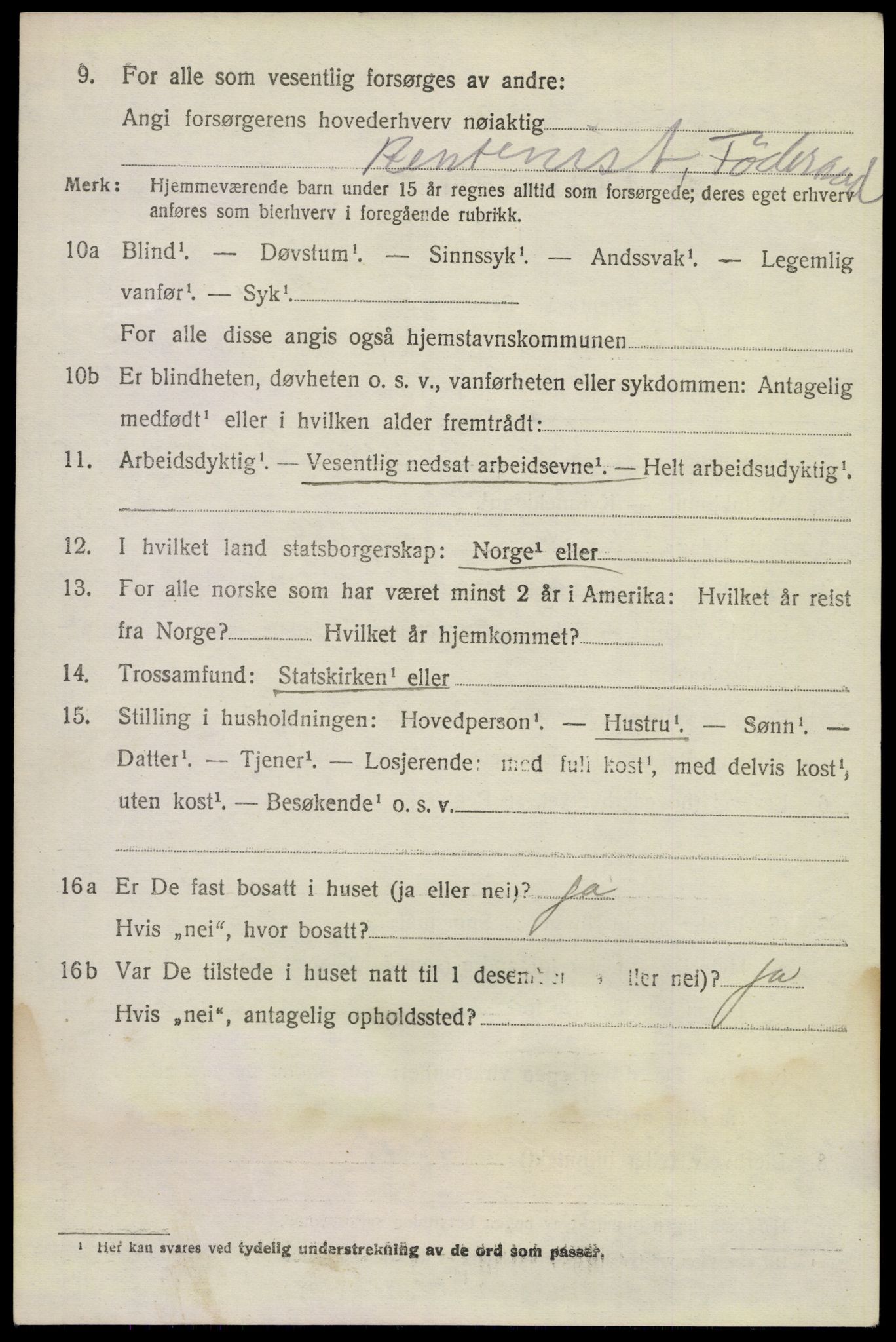 SAKO, 1920 census for Gransherad, 1920, p. 1425