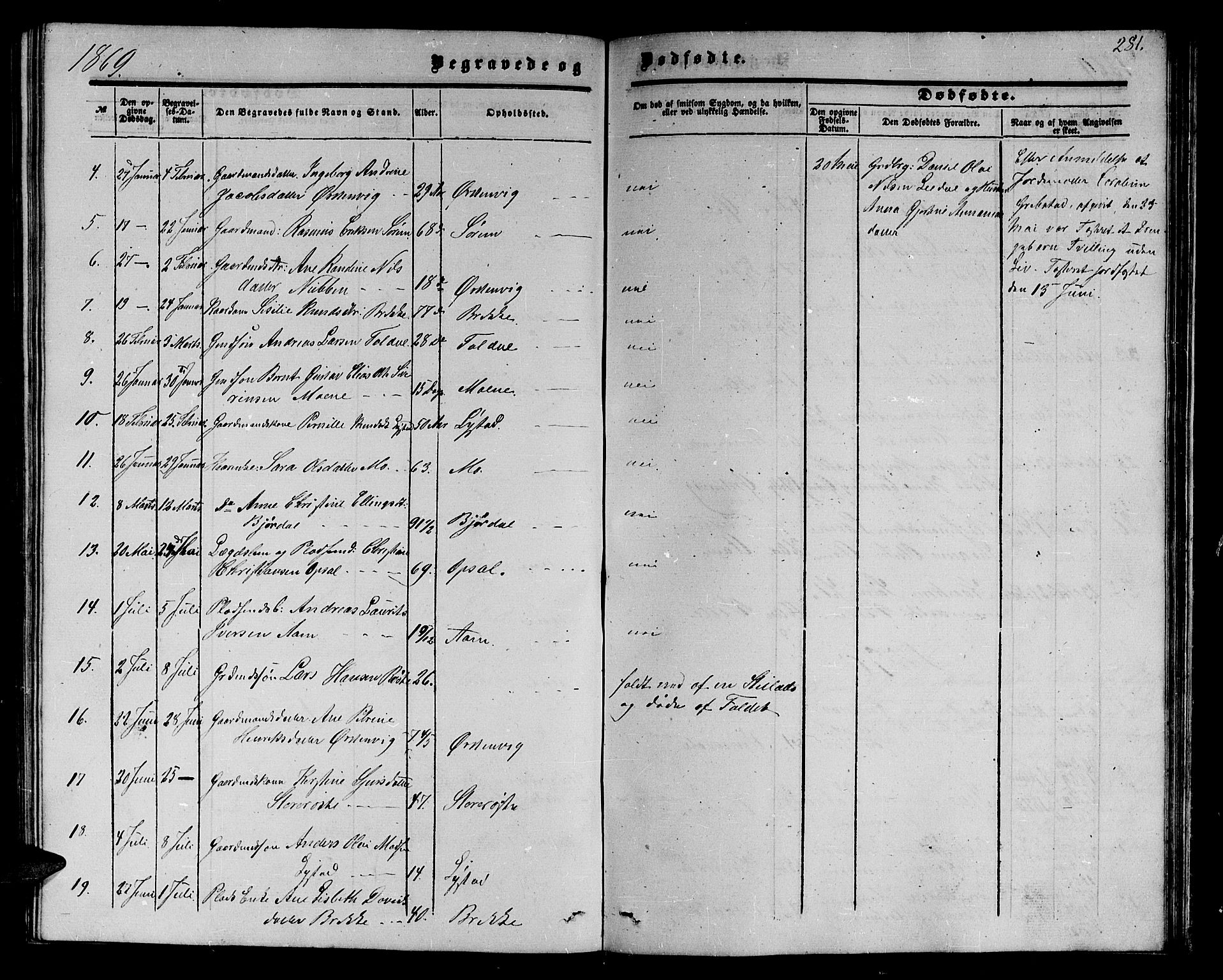 Ministerialprotokoller, klokkerbøker og fødselsregistre - Møre og Romsdal, AV/SAT-A-1454/513/L0188: Parish register (copy) no. 513C02, 1865-1882, p. 281