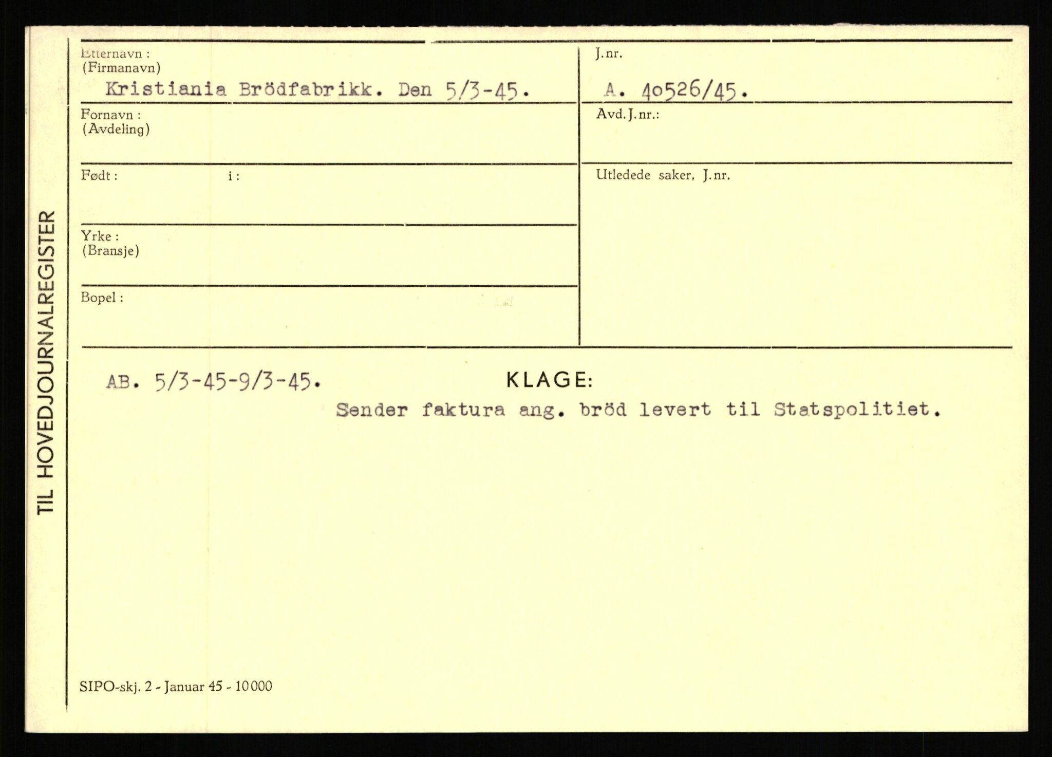 Statspolitiet - Hovedkontoret / Osloavdelingen, AV/RA-S-1329/C/Ca/L0009: Knutsen - Limstrand, 1943-1945, p. 1106