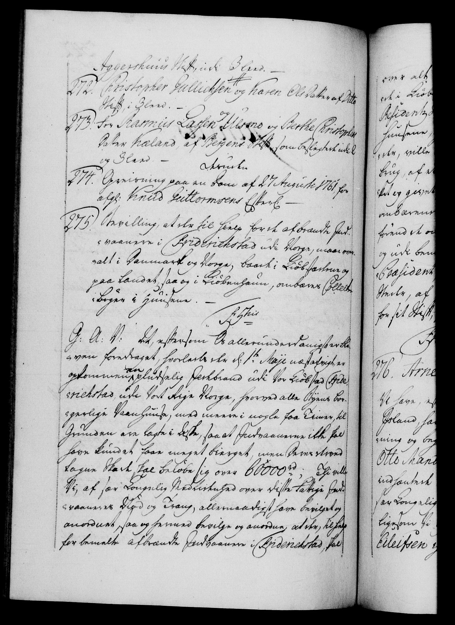 Danske Kanselli 1572-1799, RA/EA-3023/F/Fc/Fca/Fcaa/L0042: Norske registre, 1763-1766, p. 342b