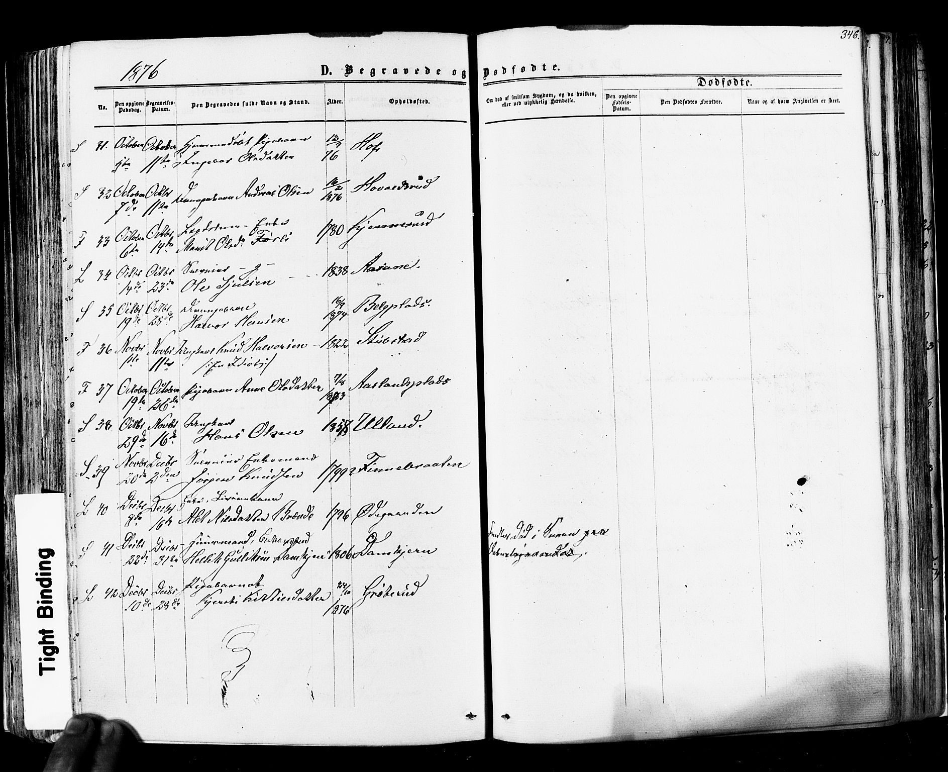 Flesberg kirkebøker, SAKO/A-18/F/Fa/L0007: Parish register (official) no. I 7, 1861-1878, p. 346