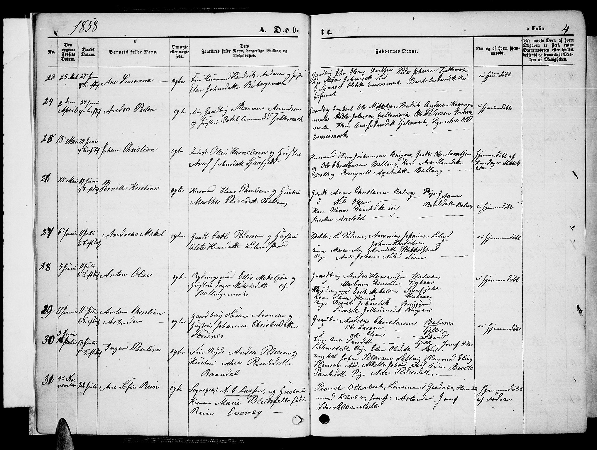 Ministerialprotokoller, klokkerbøker og fødselsregistre - Nordland, SAT/A-1459/863/L0912: Parish register (copy) no. 863C02, 1858-1876, p. 4
