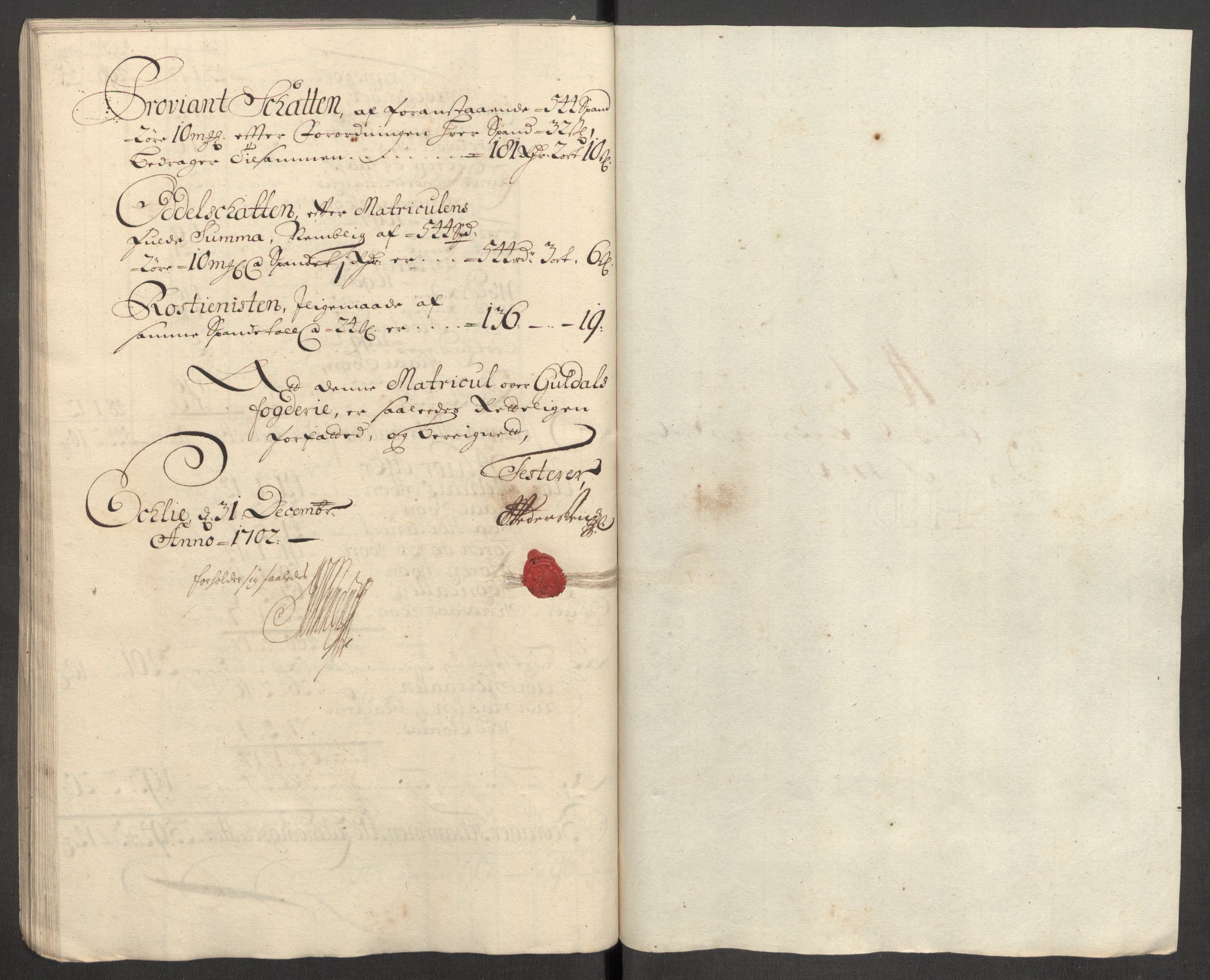 Rentekammeret inntil 1814, Reviderte regnskaper, Fogderegnskap, RA/EA-4092/R60/L3952: Fogderegnskap Orkdal og Gauldal, 1702, p. 262