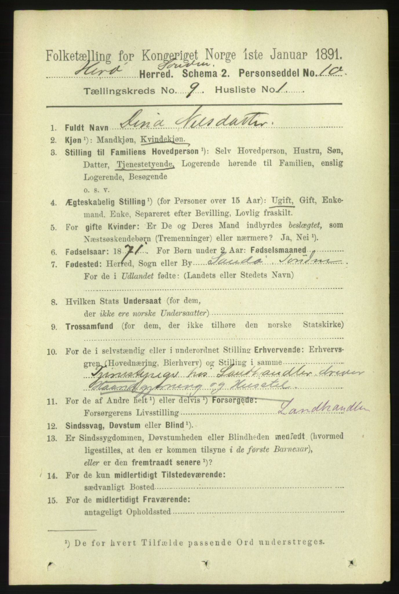 RA, 1891 census for 1515 Herøy, 1891, p. 3627