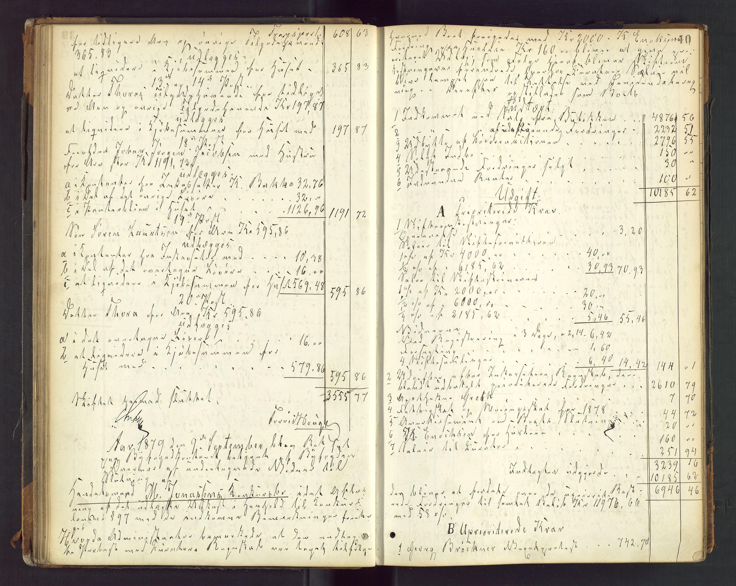 Stavanger byfogd, AV/SAST-A-101408/001/5/50/503BD/L0003: Skifteutlodningsprotokoll, 1878-1885, p. 40