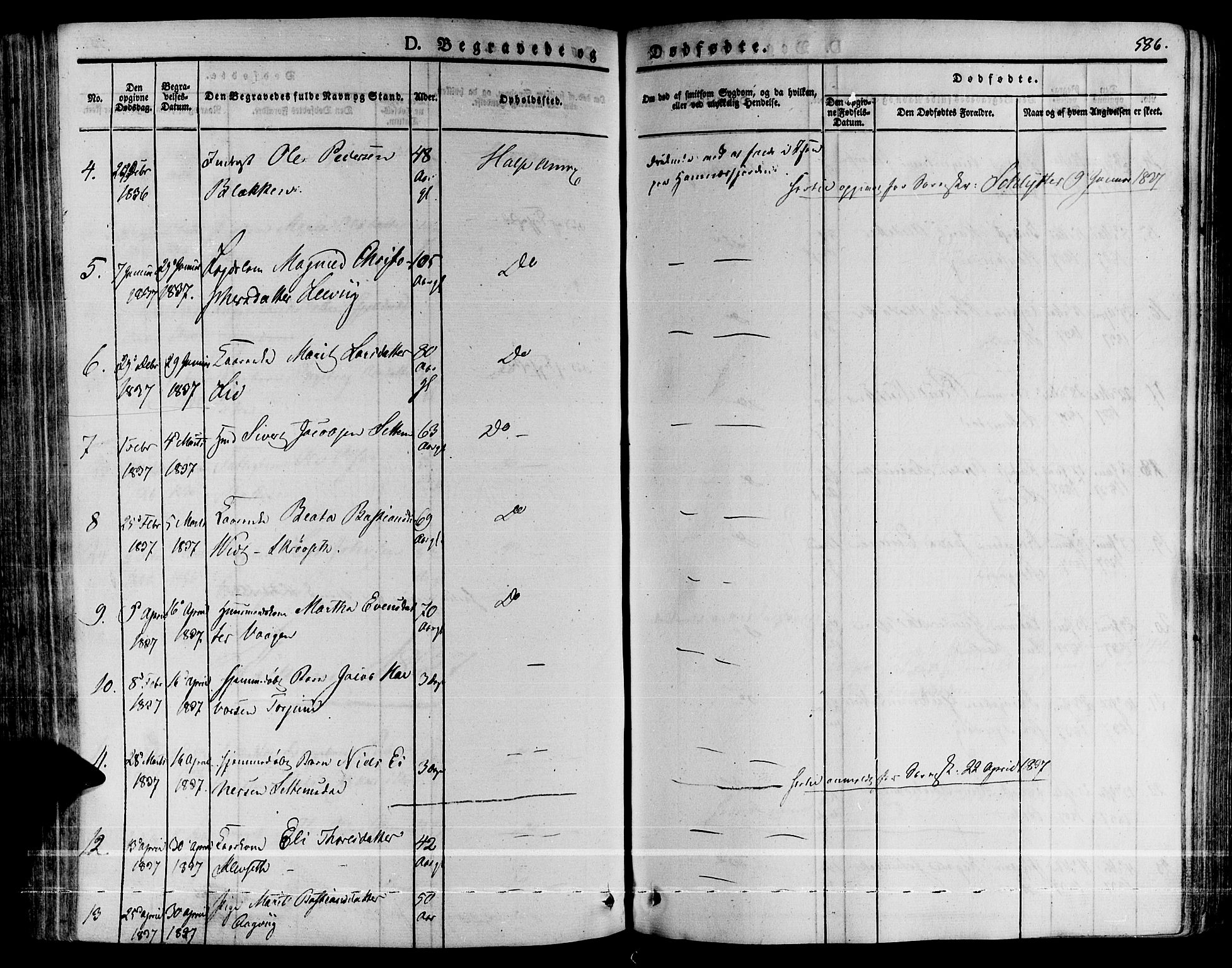 Ministerialprotokoller, klokkerbøker og fødselsregistre - Møre og Romsdal, AV/SAT-A-1454/592/L1025: Parish register (official) no. 592A03 /2, 1831-1849, p. 586