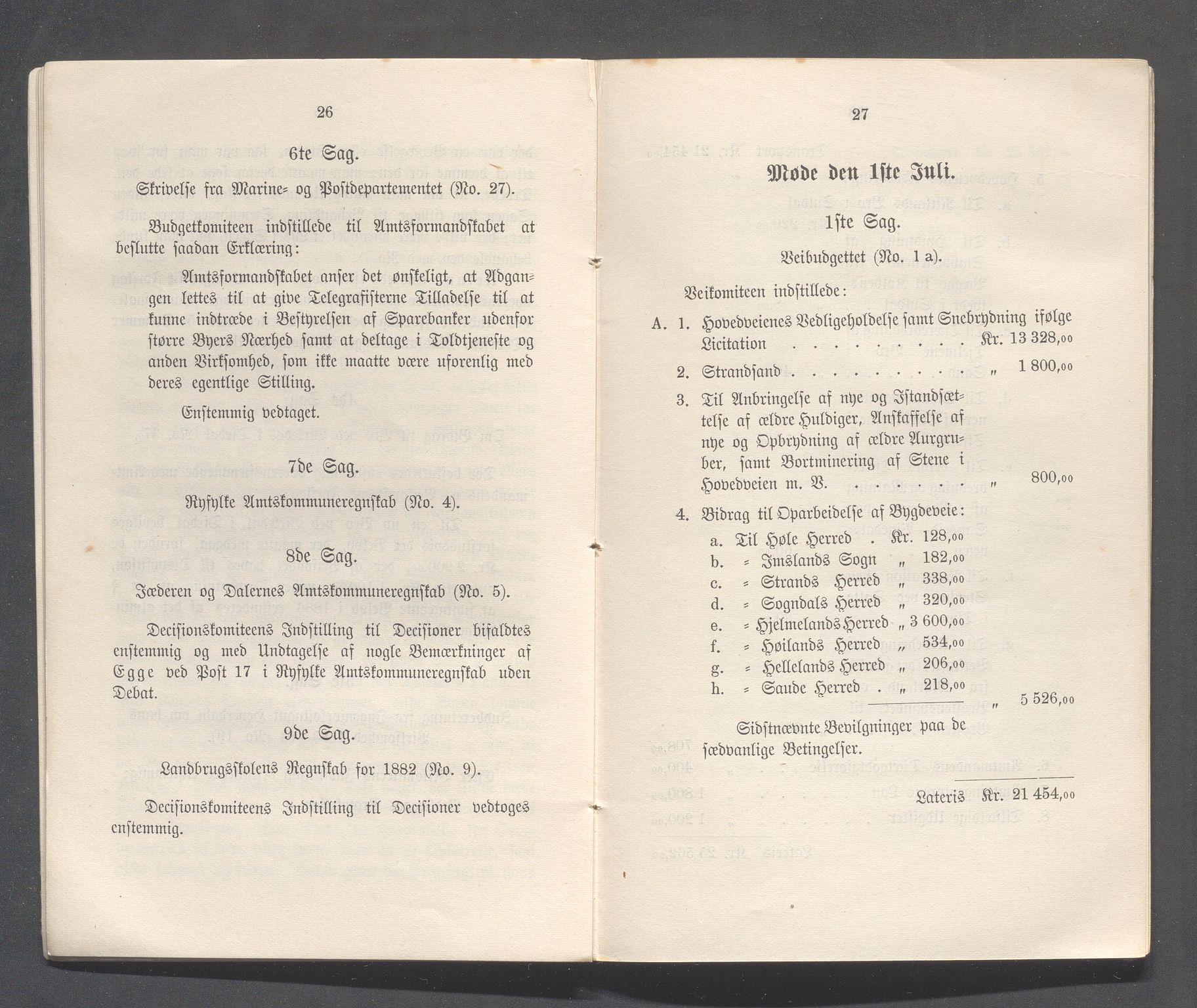 Rogaland fylkeskommune - Fylkesrådmannen , IKAR/A-900/A, 1884, p. 14