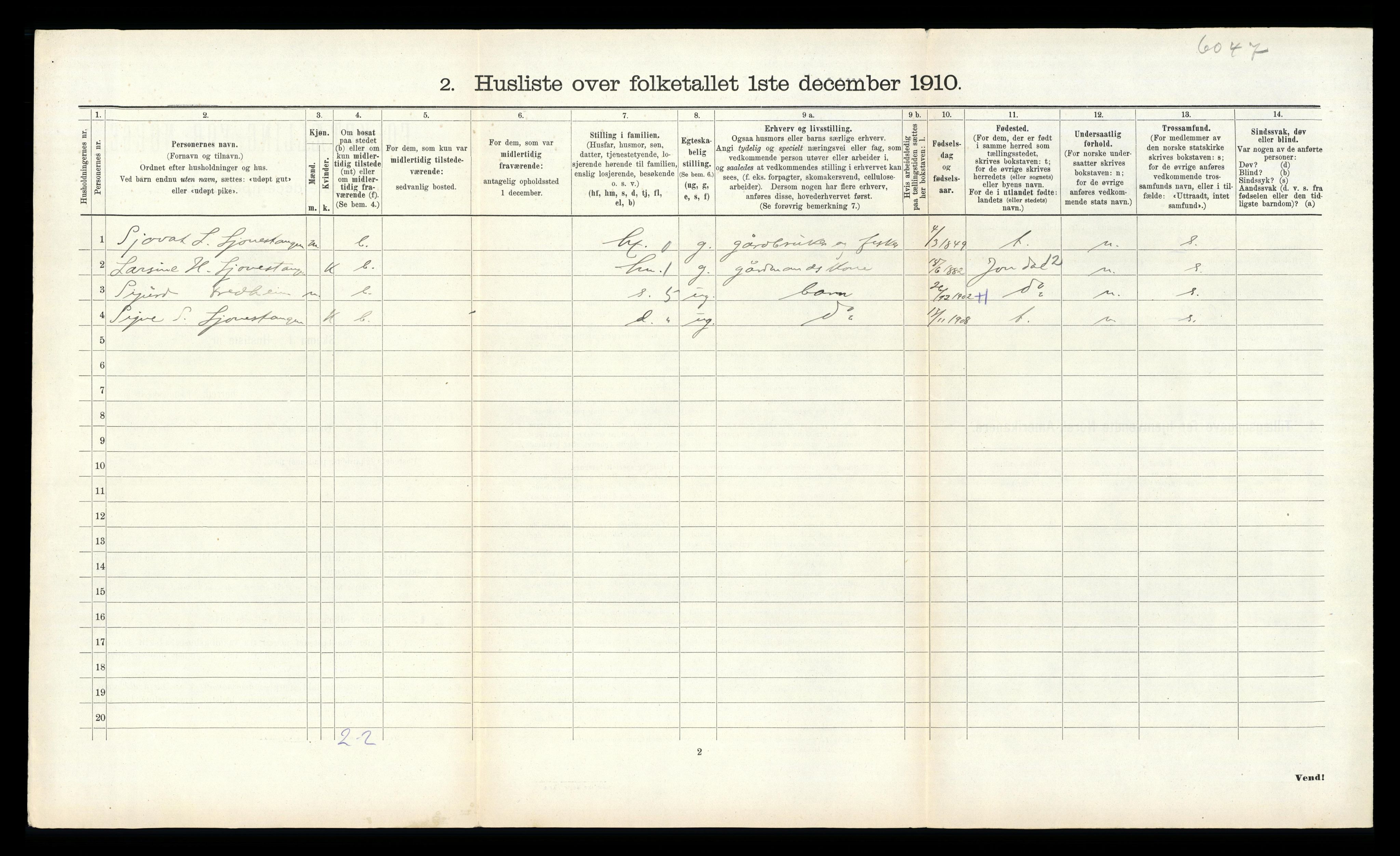 RA, 1910 census for Strandebarm, 1910, p. 571