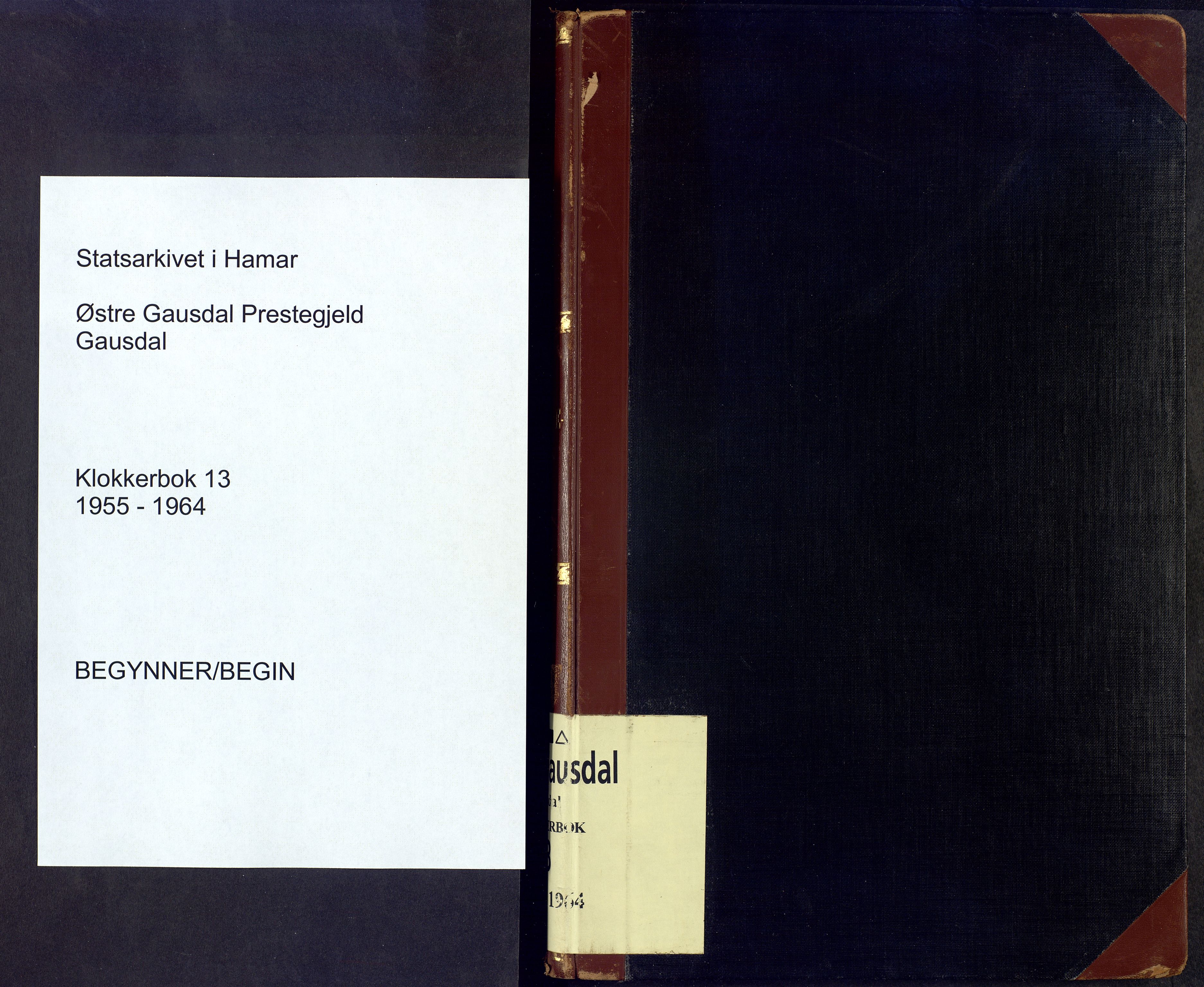 Østre Gausdal prestekontor, SAH/PREST-092/H/Ha/Hab/L0013: Parish register (copy) no. 13, 1955-1964