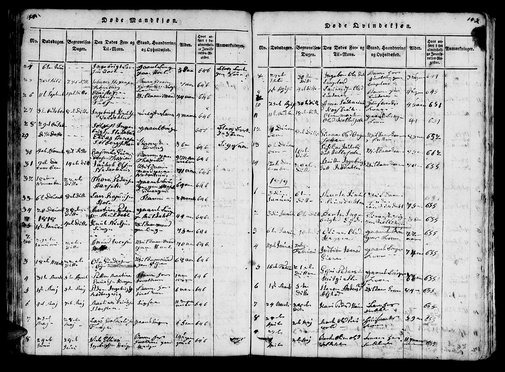 Ministerialprotokoller, klokkerbøker og fødselsregistre - Møre og Romsdal, SAT/A-1454/519/L0246: Parish register (official) no. 519A05, 1817-1834, p. 194-195