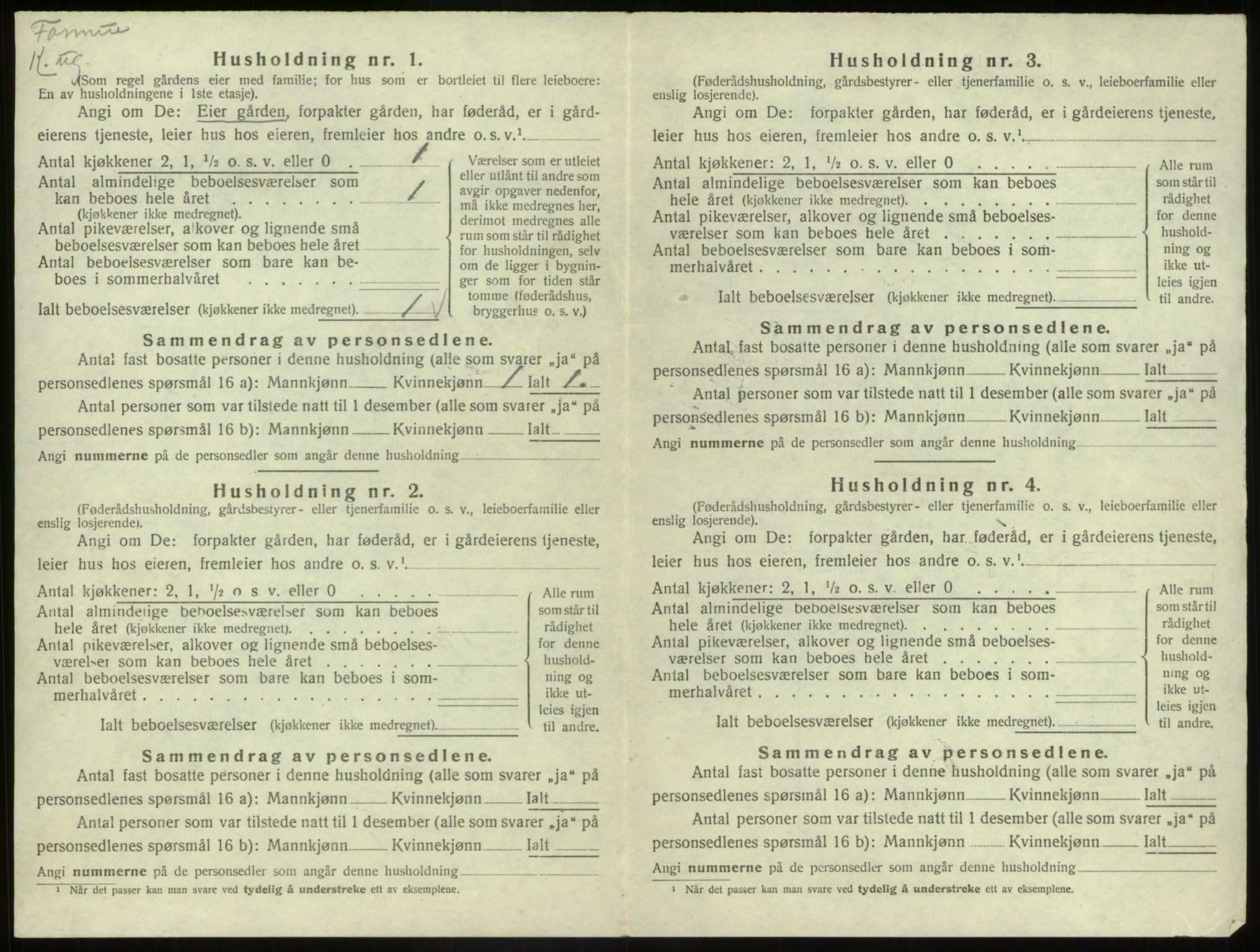 SAB, 1920 census for Nord-Vågsøy, 1920, p. 175