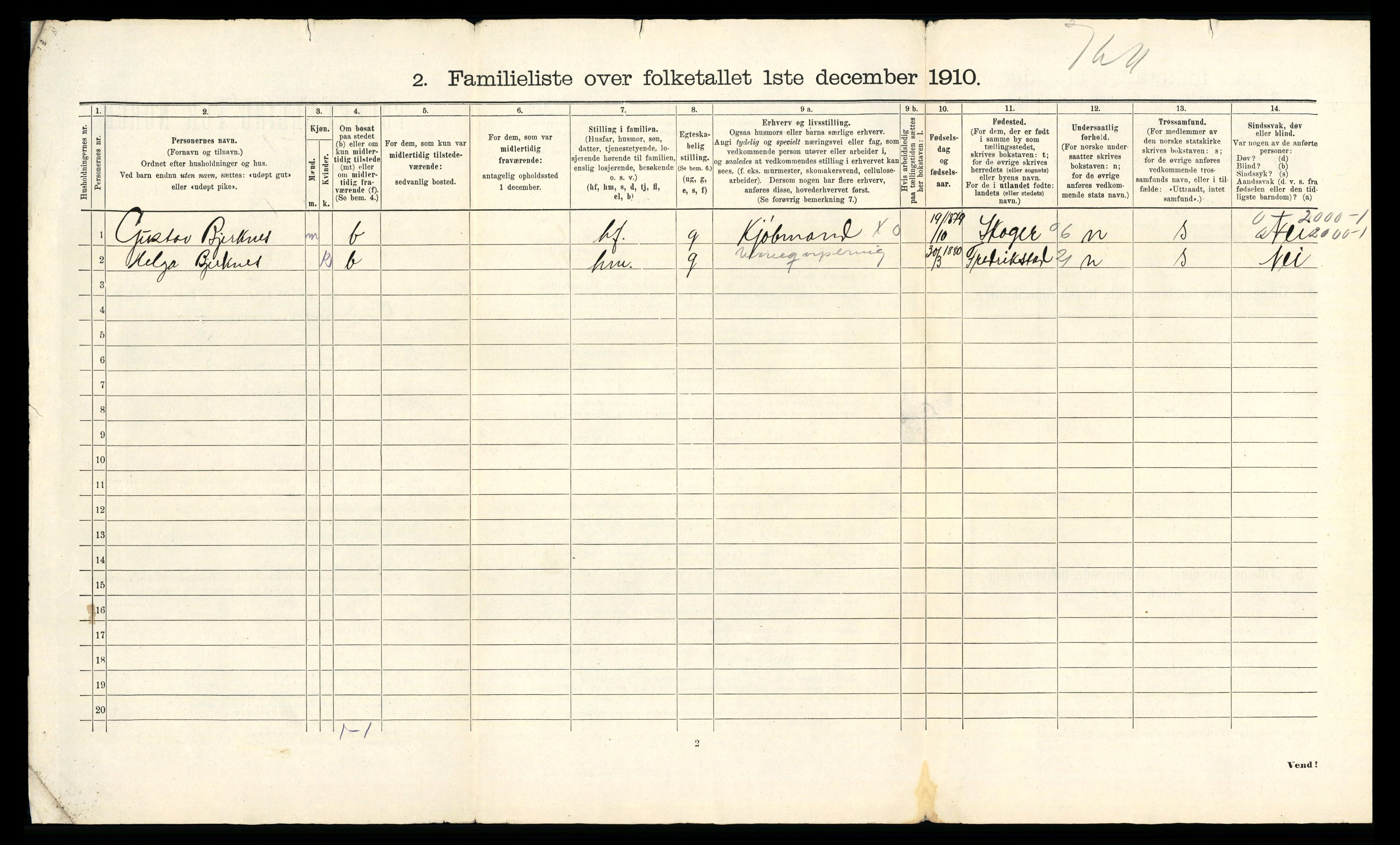 RA, 1910 census for Sarpsborg, 1910, p. 3382