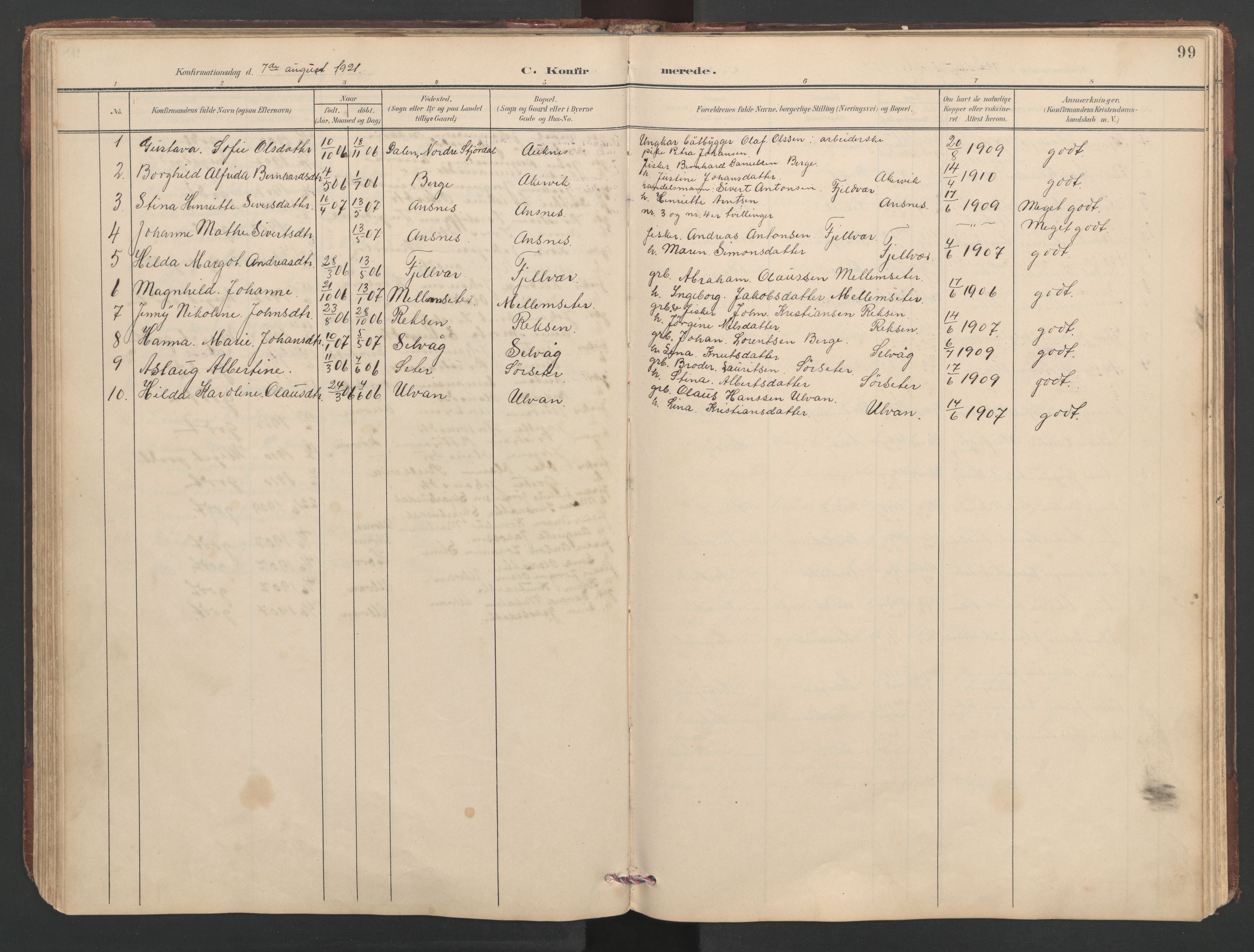Ministerialprotokoller, klokkerbøker og fødselsregistre - Sør-Trøndelag, SAT/A-1456/638/L0571: Parish register (copy) no. 638C03, 1901-1930, p. 99