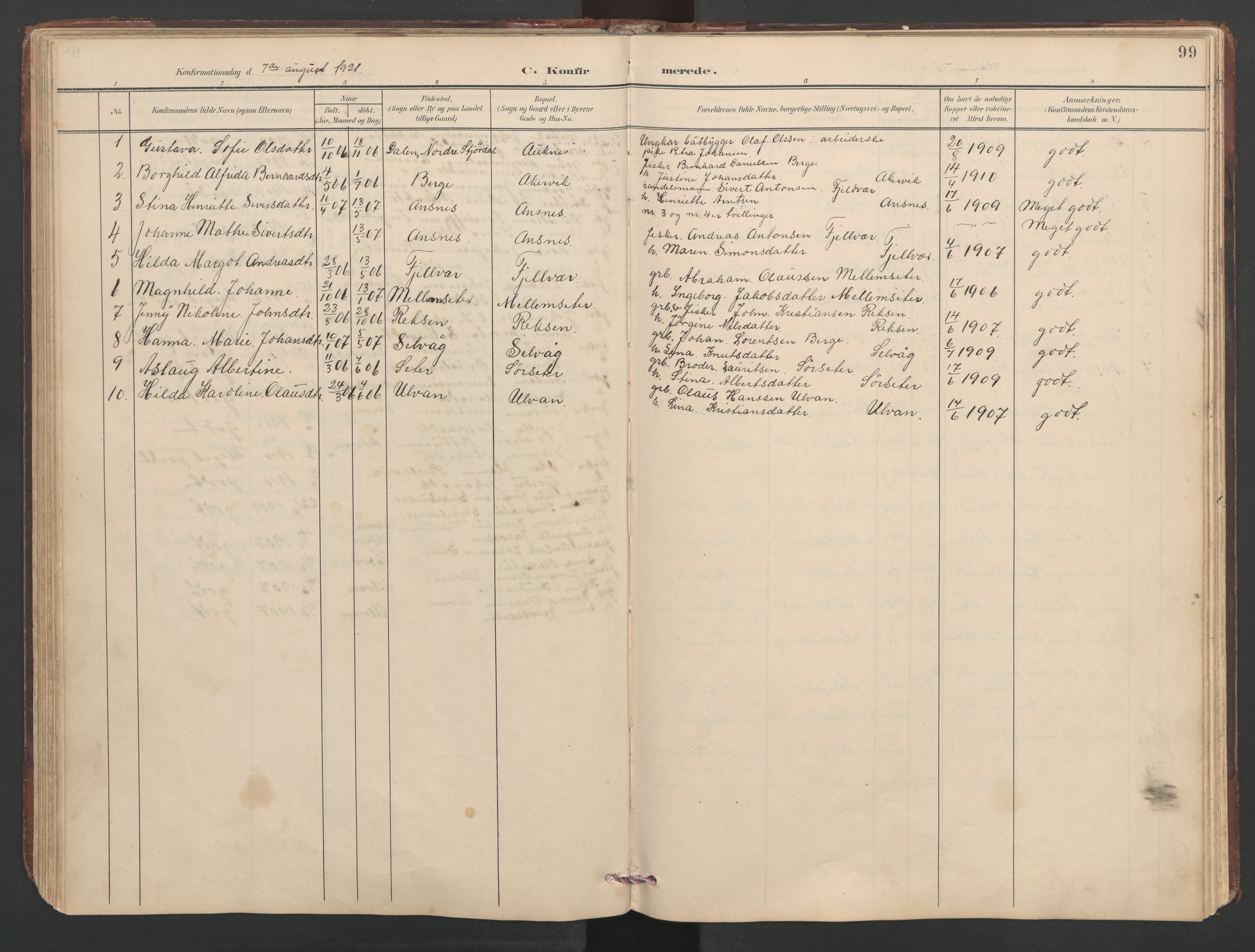 Ministerialprotokoller, klokkerbøker og fødselsregistre - Sør-Trøndelag, AV/SAT-A-1456/638/L0571: Parish register (copy) no. 638C03, 1901-1930, p. 99