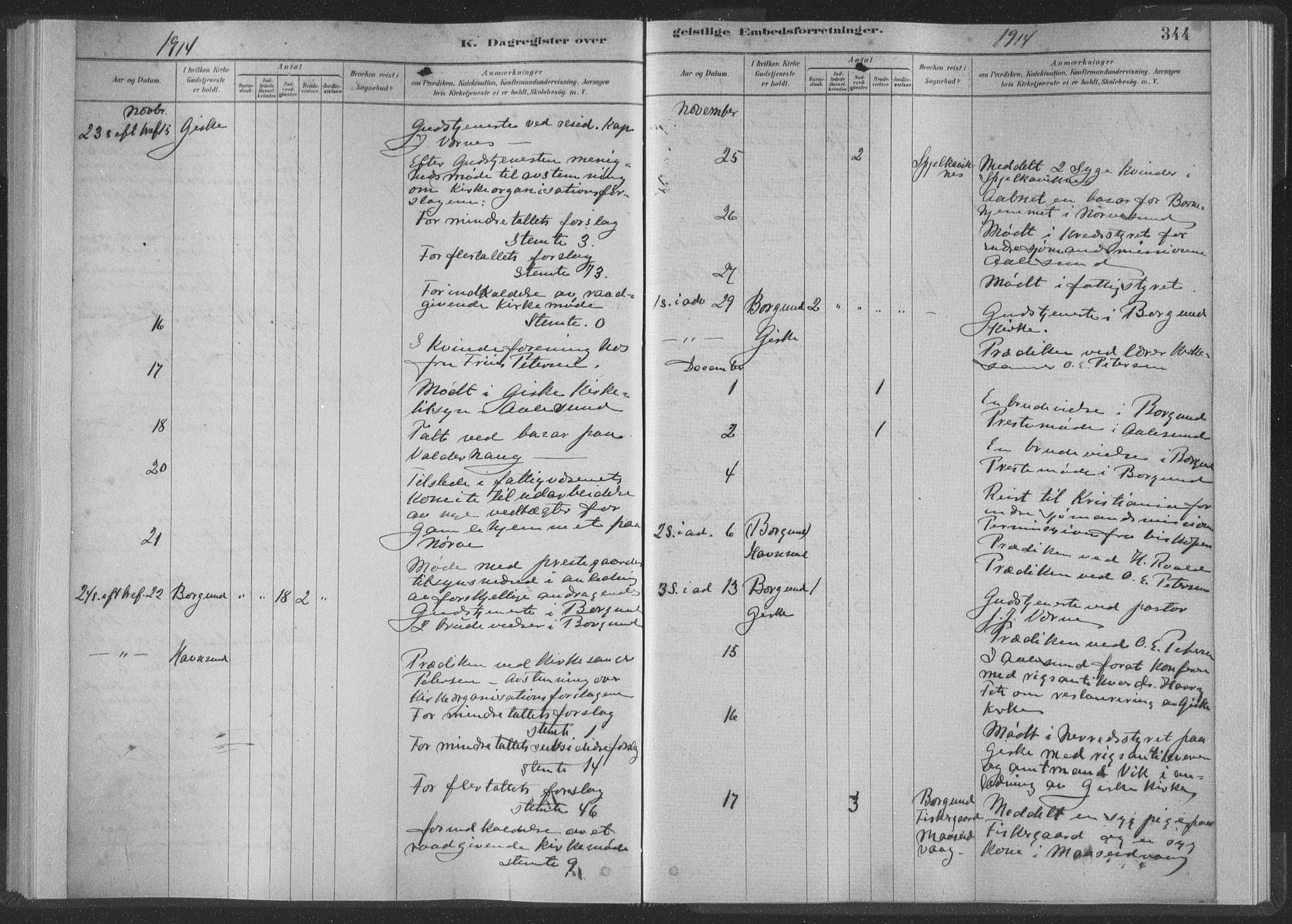 Ministerialprotokoller, klokkerbøker og fødselsregistre - Møre og Romsdal, AV/SAT-A-1454/528/L0404: Parish register (official) no. 528A13II, 1880-1922, p. 344