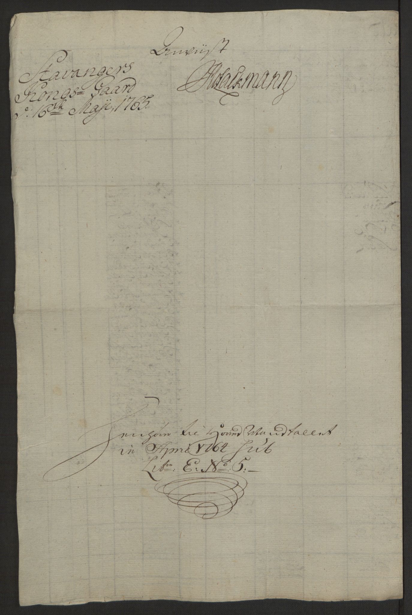 Rentekammeret inntil 1814, Realistisk ordnet avdeling, AV/RA-EA-4070/Ol/L0016a: [Gg 10]: Ekstraskatten, 23.09.1762. Ryfylke, 1762-1768, p. 293