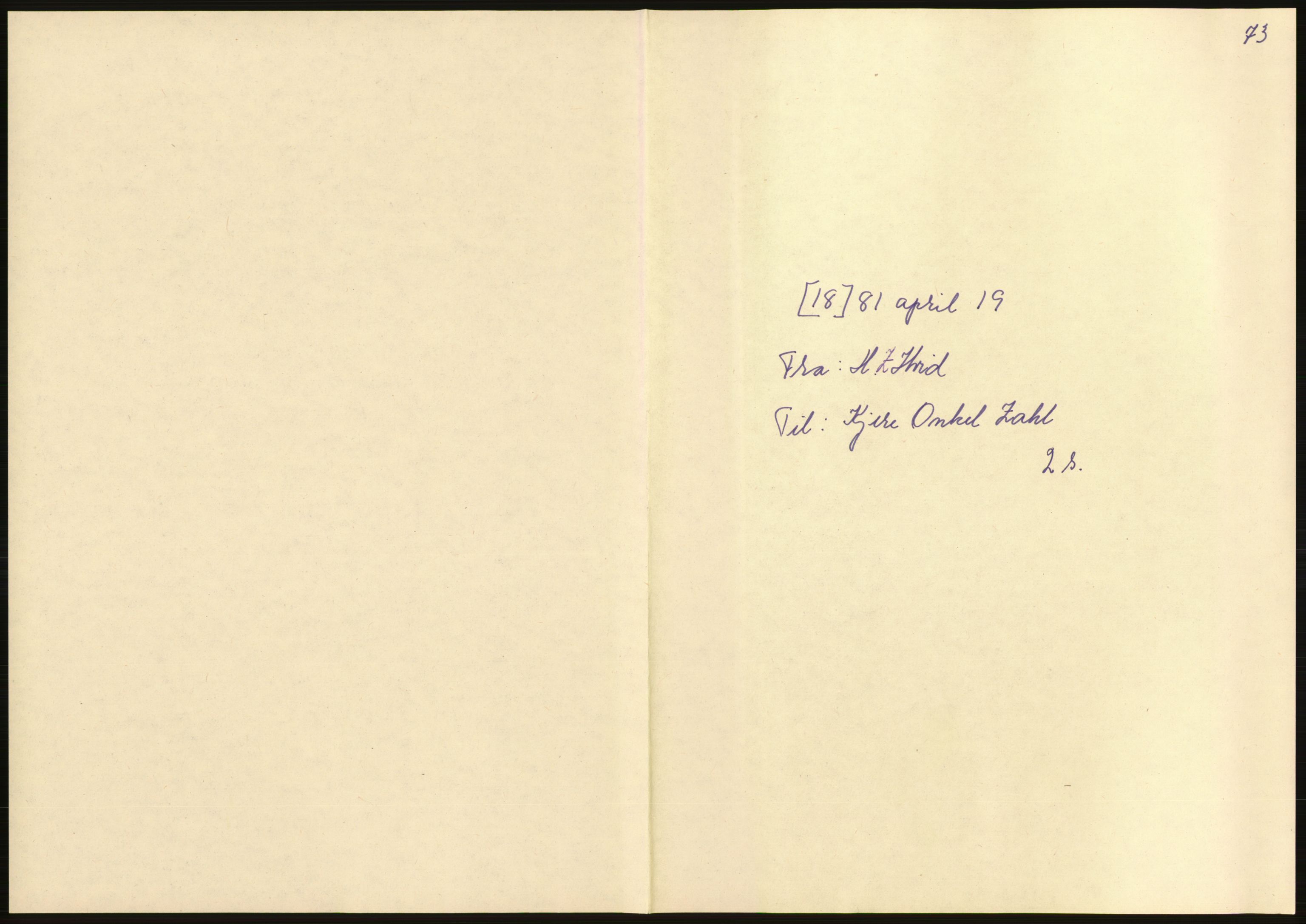 Samlinger til kildeutgivelse, Amerikabrevene, AV/RA-EA-4057/F/L0036: Innlån fra Nordland: Kjerringøyarkivet, 1838-1914, p. 325