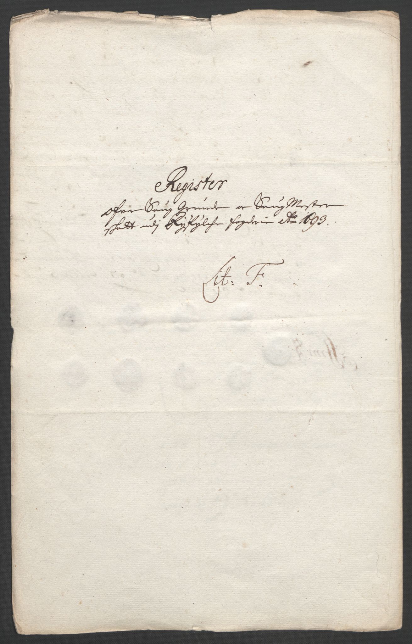 Rentekammeret inntil 1814, Reviderte regnskaper, Fogderegnskap, AV/RA-EA-4092/R47/L2856: Fogderegnskap Ryfylke, 1689-1693, p. 648