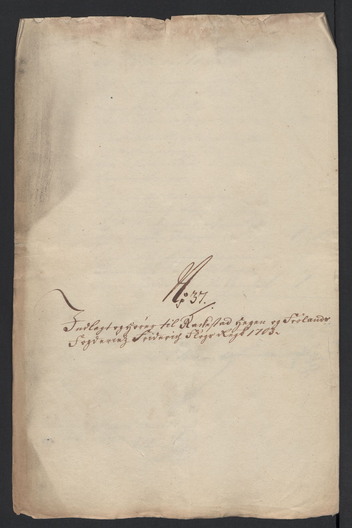 Rentekammeret inntil 1814, Reviderte regnskaper, Fogderegnskap, AV/RA-EA-4092/R07/L0295: Fogderegnskap Rakkestad, Heggen og Frøland, 1703, p. 406