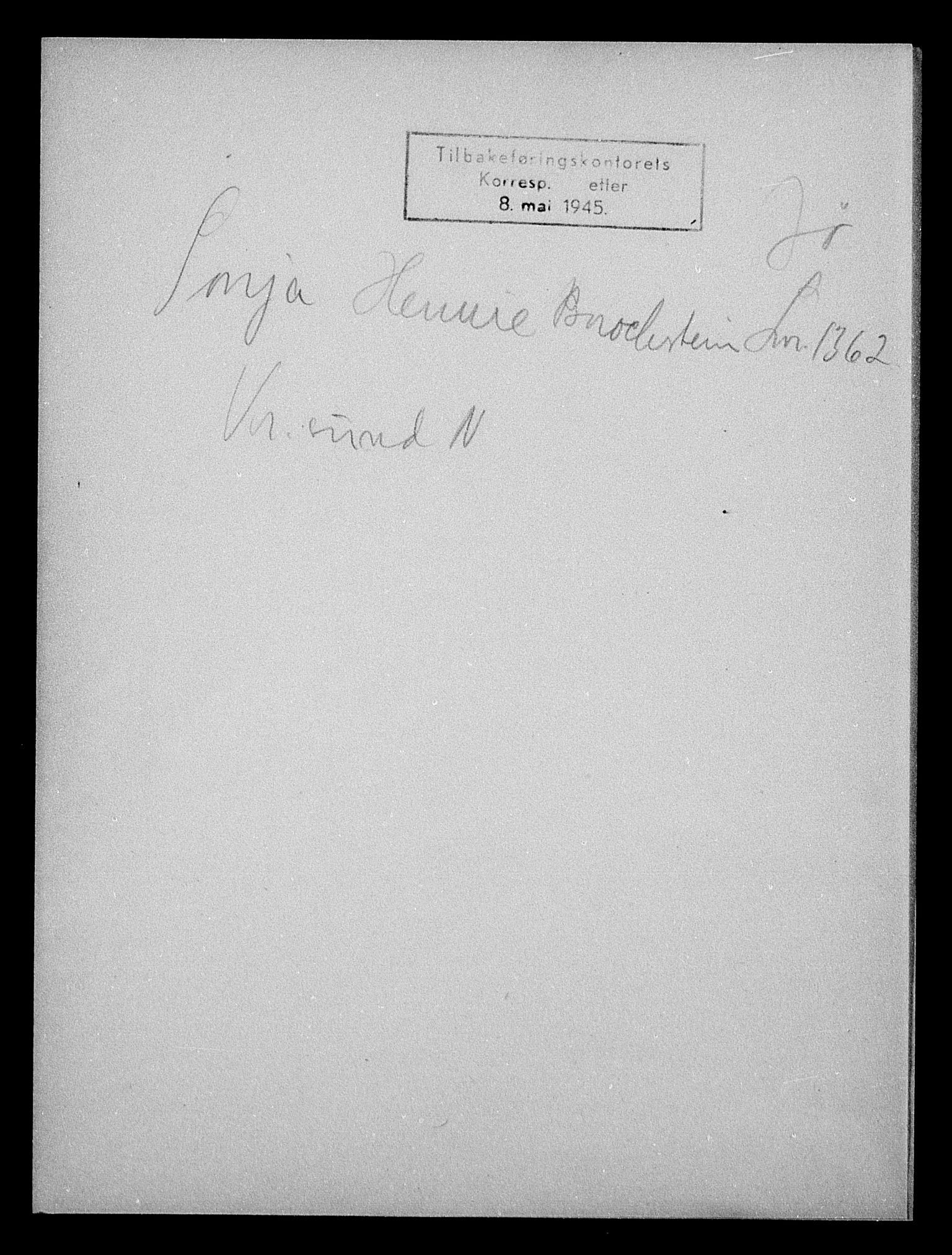 Justisdepartementet, Tilbakeføringskontoret for inndratte formuer, AV/RA-S-1564/H/Hc/Hcb/L0910: --, 1945-1947, p. 439