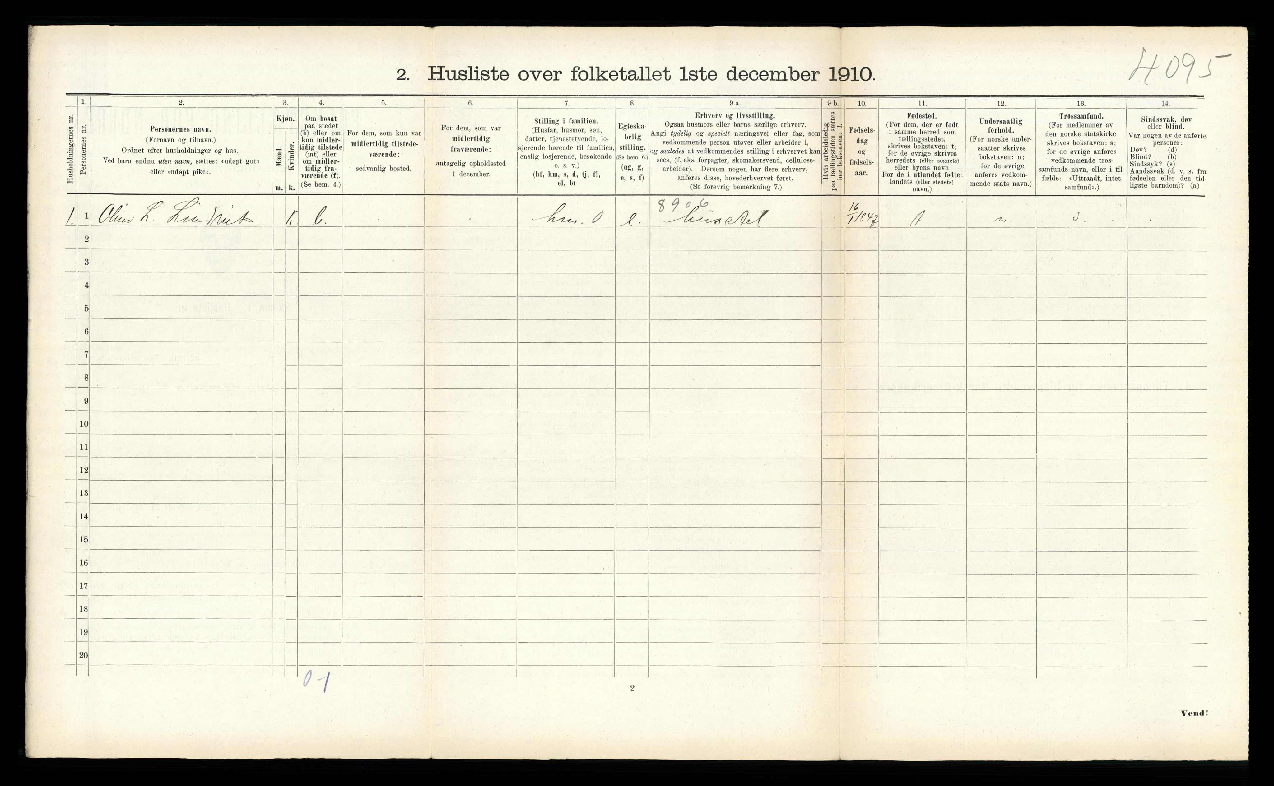 RA, 1910 census for Leksvik, 1910, p. 187