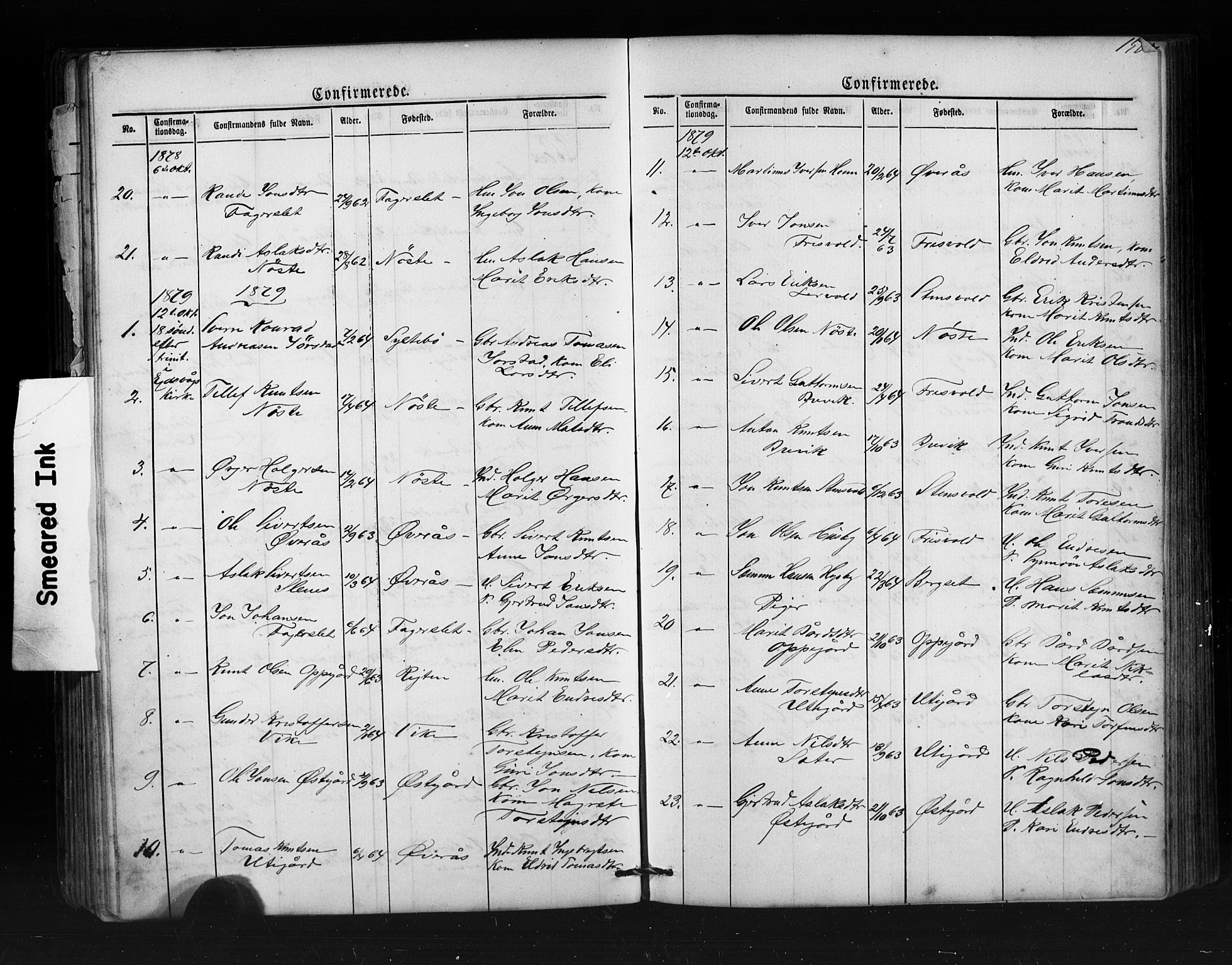 Ministerialprotokoller, klokkerbøker og fødselsregistre - Møre og Romsdal, AV/SAT-A-1454/552/L0638: Parish register (copy) no. 552C01, 1867-1902, p. 156